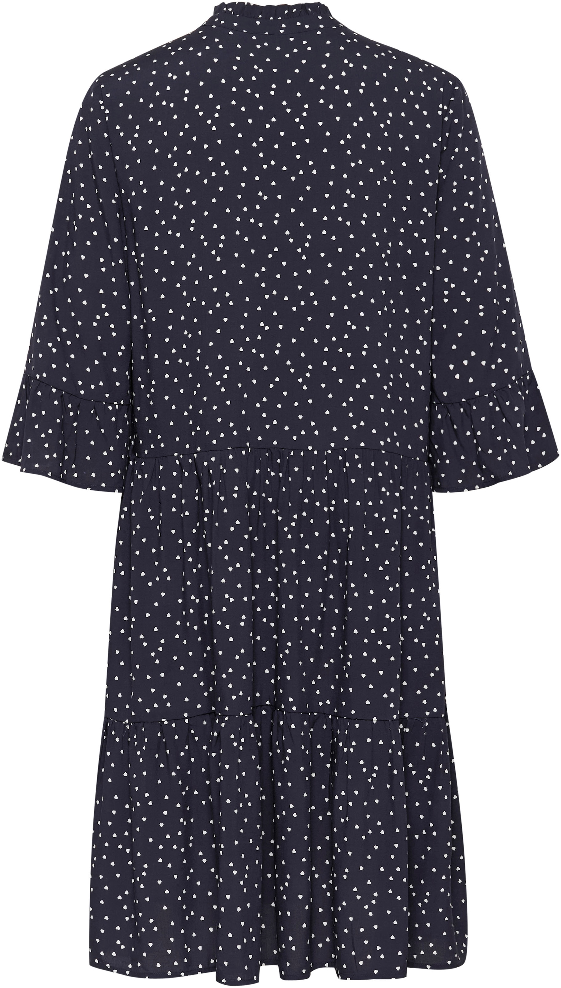Saint Tropez Robe chemisier »EdaSZ Dress« Sommerkleid, Tunikakleid mit Volant und 3/4 Ärmel