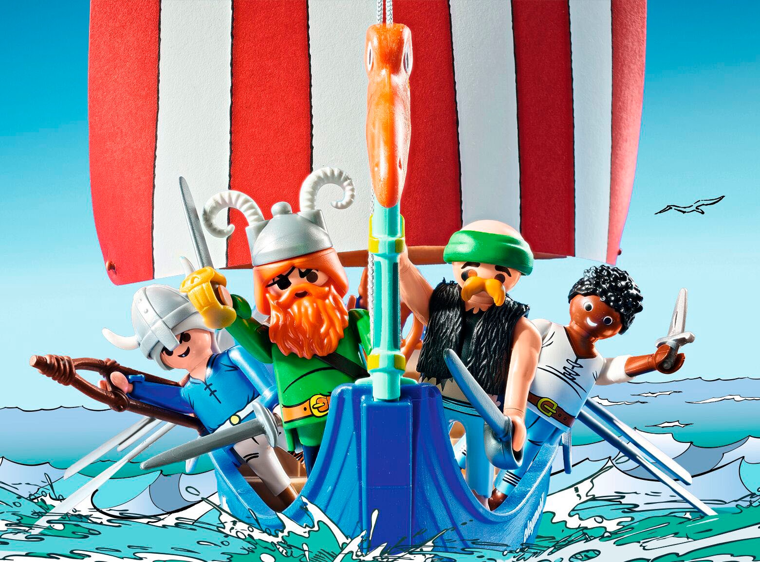 Playmobil® Konstruktions-Spielset »Asterix: Piratenschiff (71888), Playmobil Asterix« Made in Germany