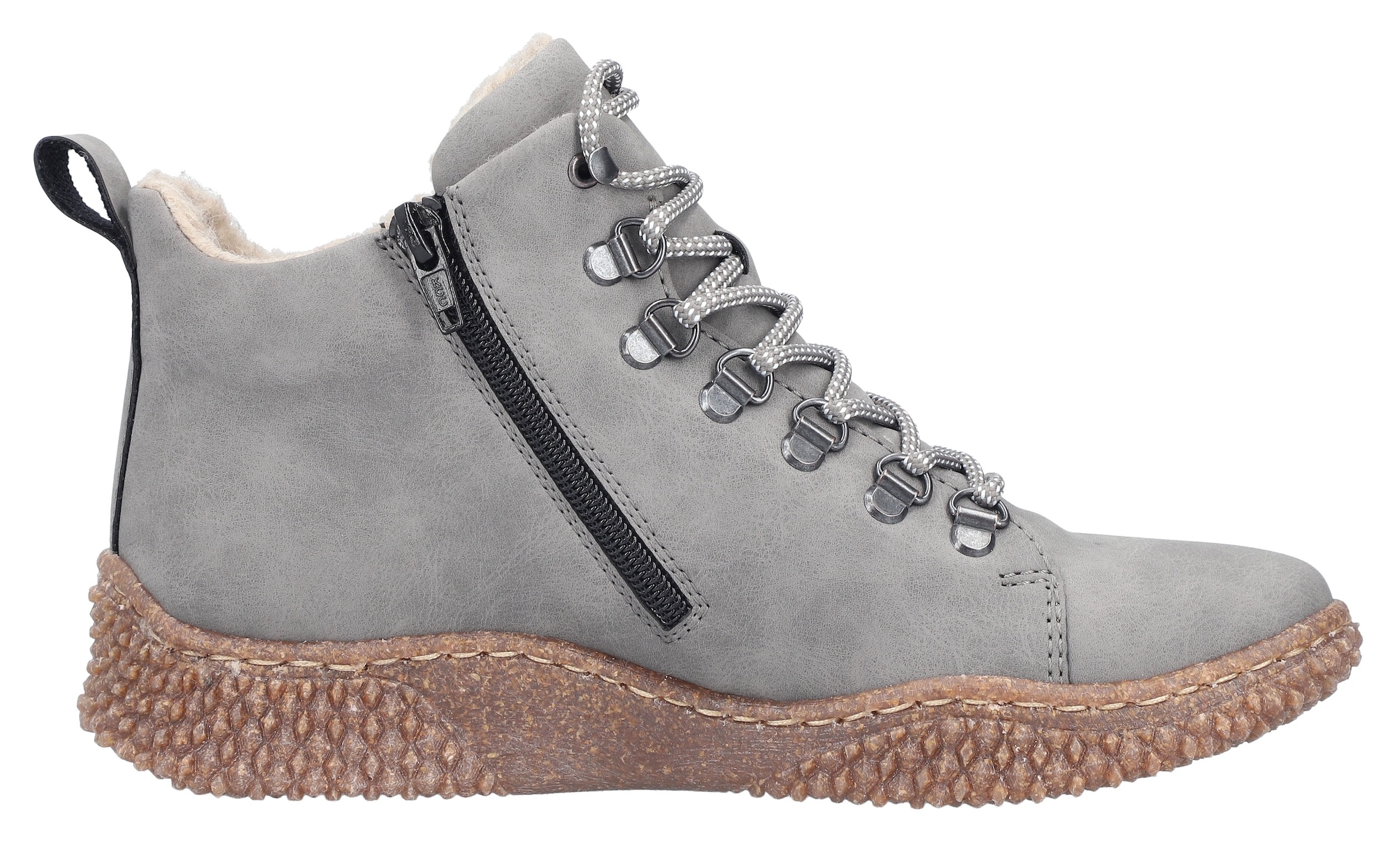 Rieker Winterboots  Schnürboots, Stiefelette, Profilsohle, mit Anziehlasche