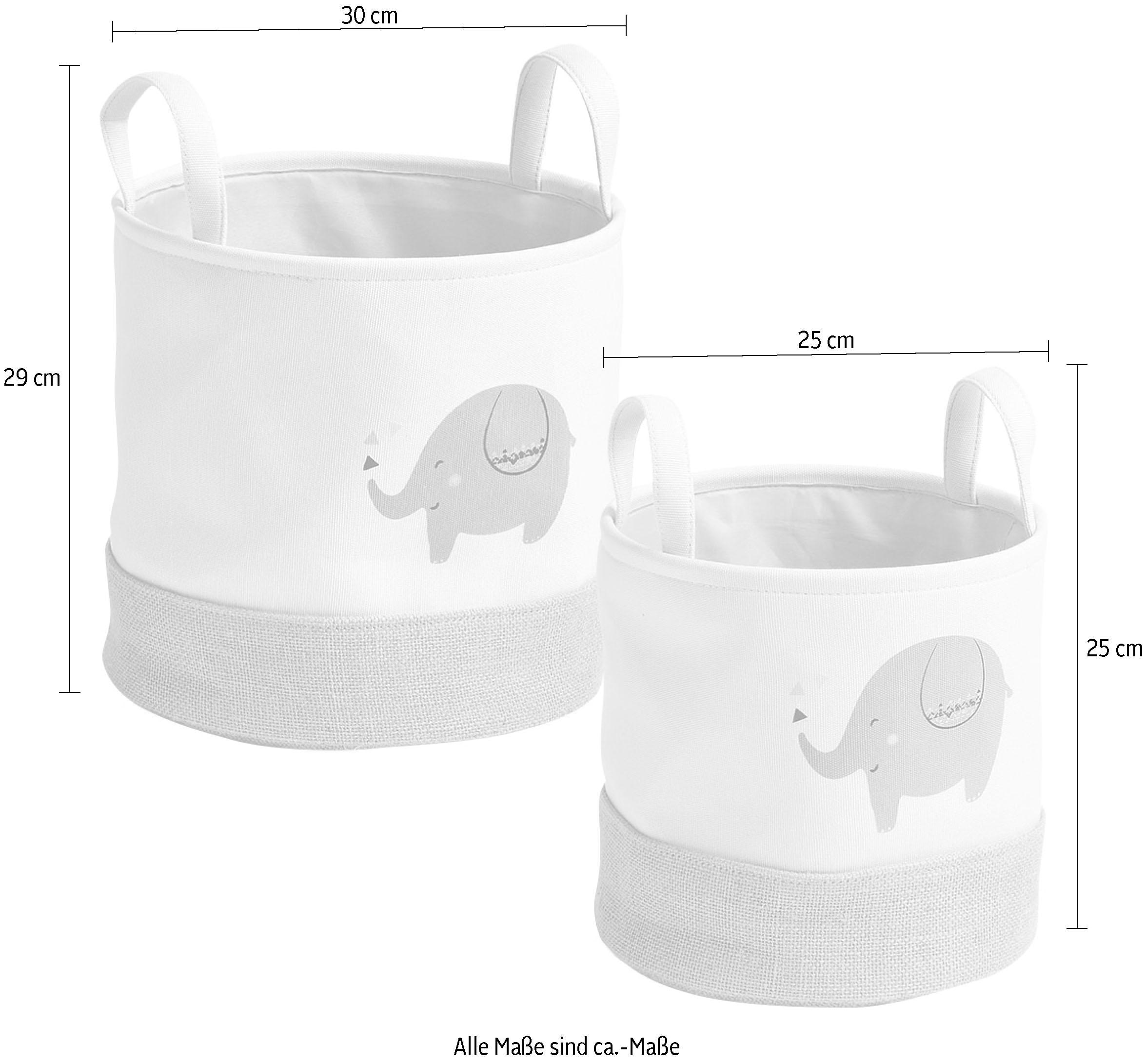 Zeller Present Panier de rangement »Elefant« Motif animal éléphant mignon