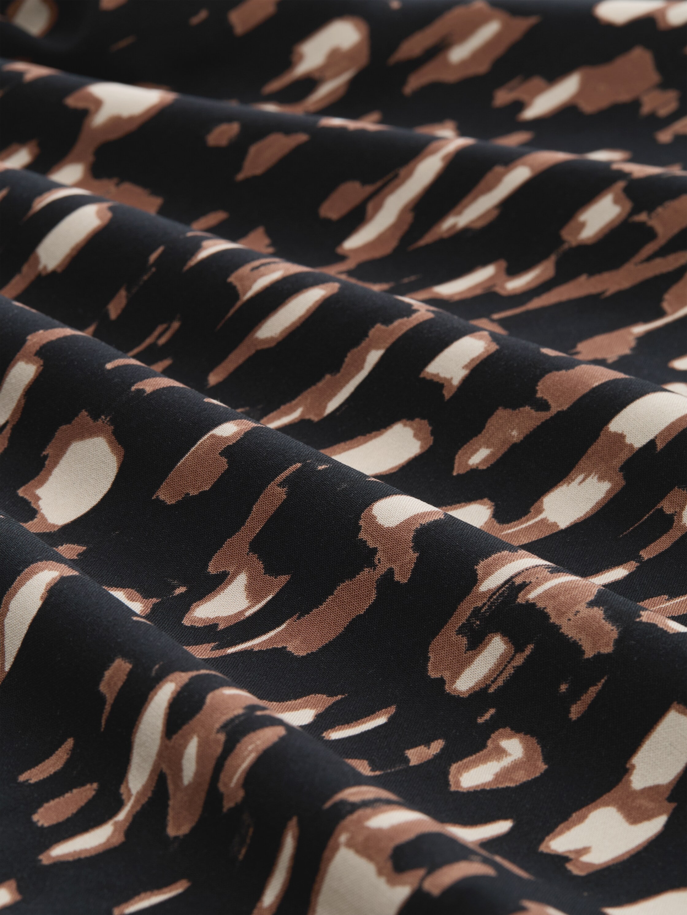 TOM TAILOR Blouse à manches longues mit All-Over Print