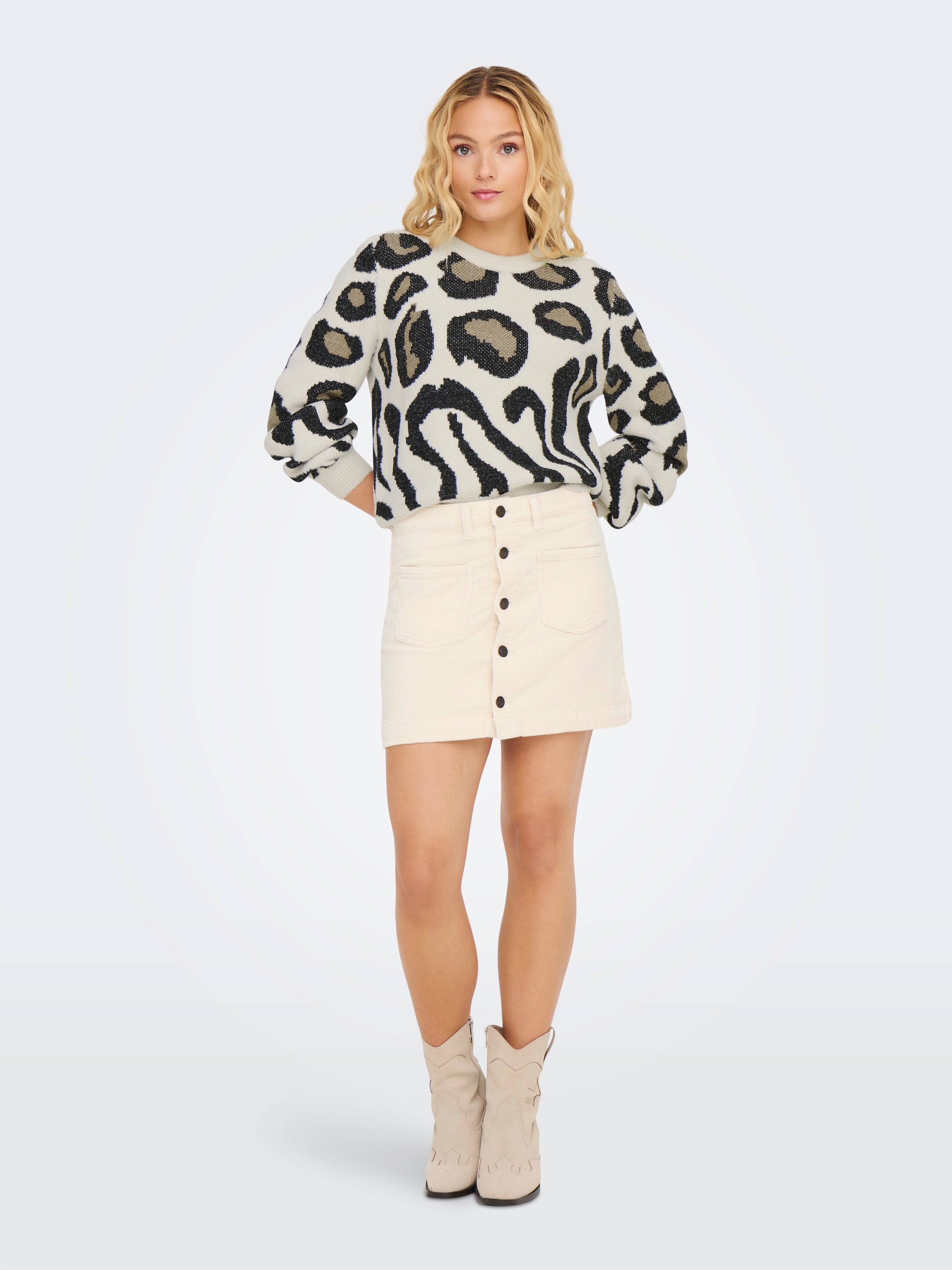 JDY Pull en tricot »JDYLORRAINE ANIMAL L/S PULLOVER KNT NOOS«