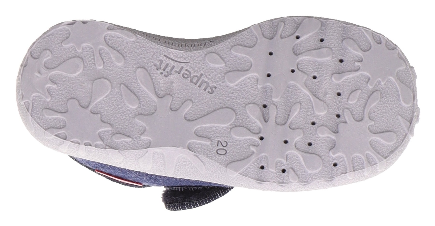 Superfit Chausson »SPOTTY WMS: mittel«  Kindergartenschuh mit buntem Muster, Grössenschablone zum Download