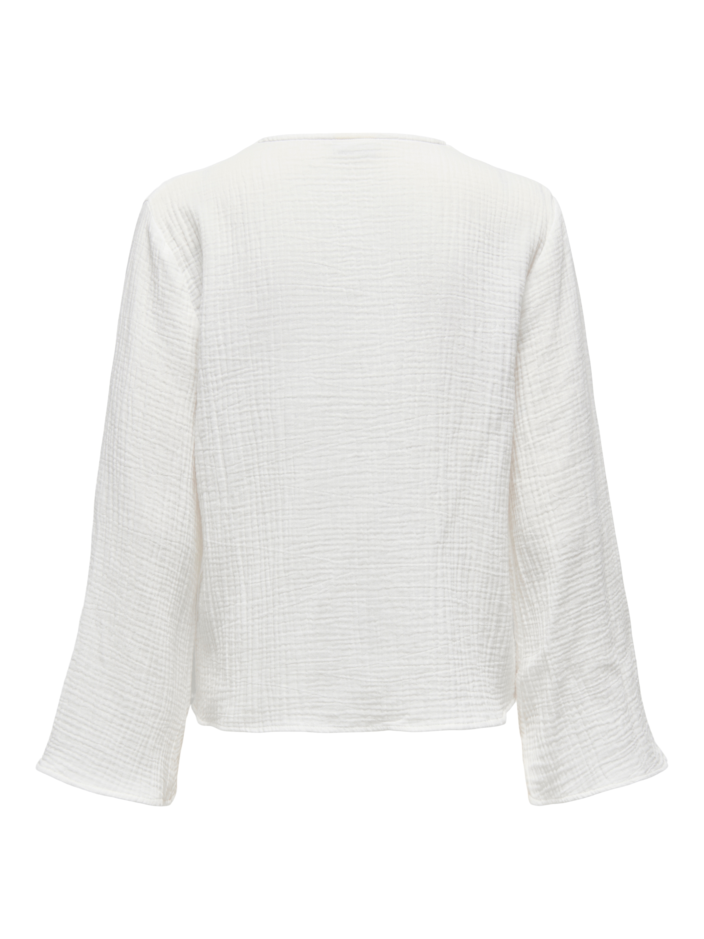 JDY Blouse à manches longues »JDYTHEIS LIFE L/S TOP WVN NOOS« coton, coupe régulière, qualité mousseline