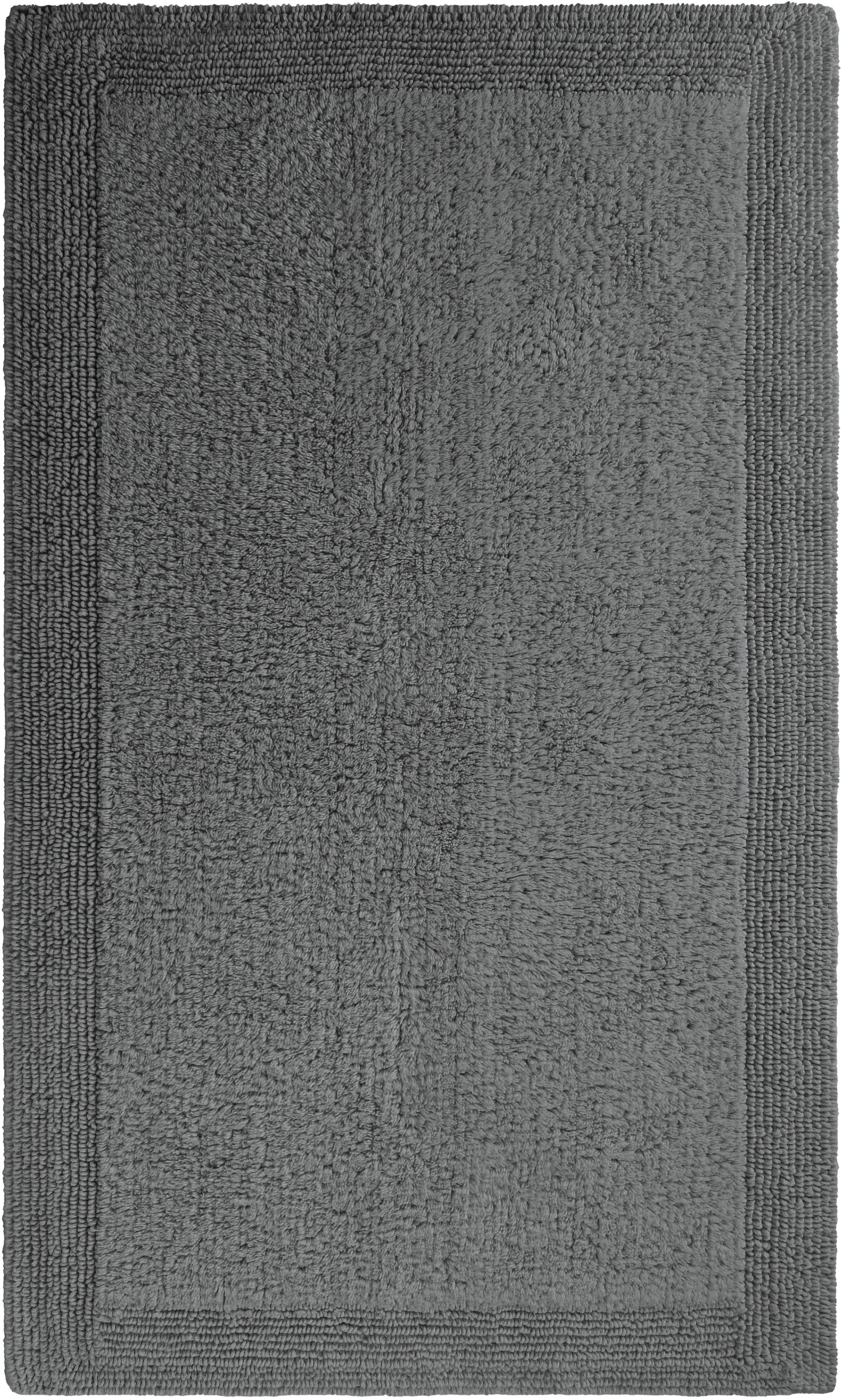 GOODproduct Tapis de bain »Kapra, Badvorleger, Badezimmer Teppich« Höhe 14 mm mit Bordüre, Badteppich, Badematte, Baumwolle