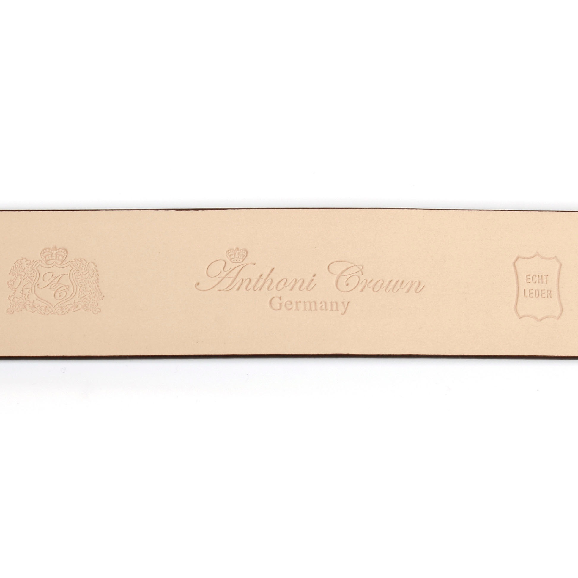 Anthoni Crown Ceinture en cuir Automatik Ledergürtel mit Flechtprägung