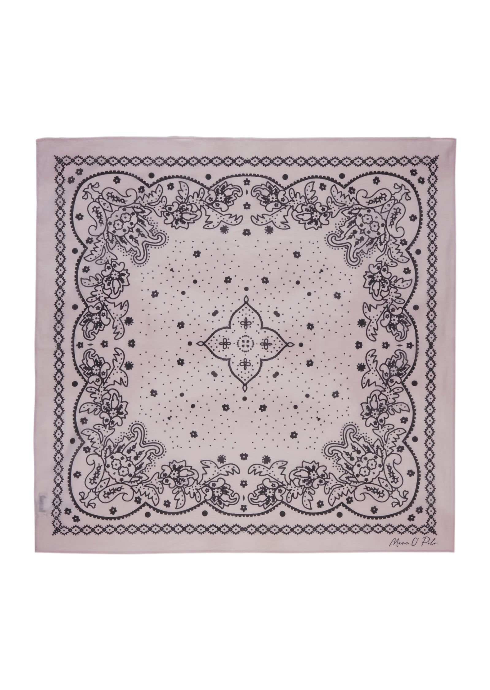 Marc O'Polo Modeschal aus reiner Bio-Baumwolle, quadratisch, ca. 85 x 85 cm