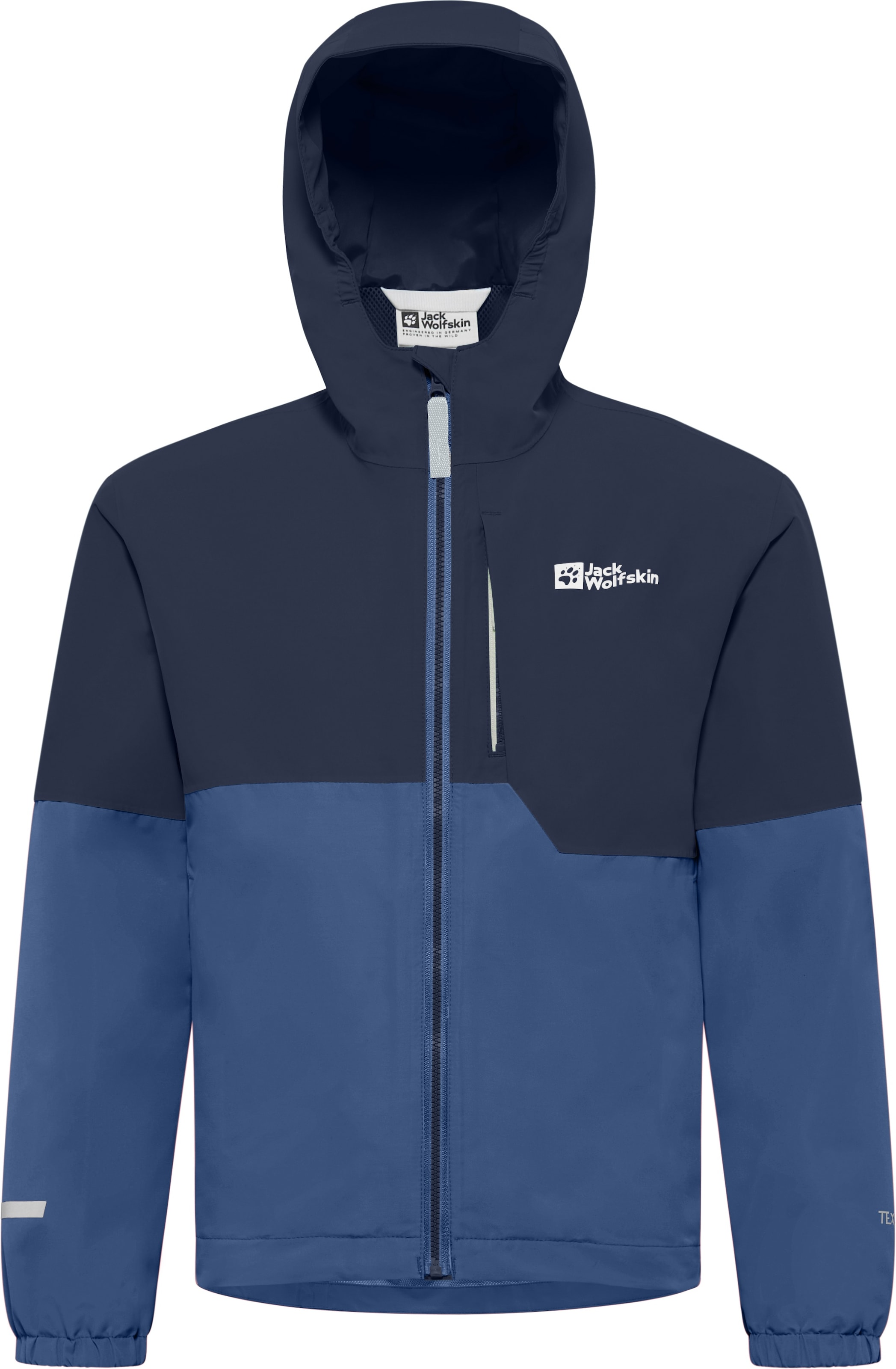 Jack Wolfskin Outdoorjacke »ACTAMIC 2L JKT K« mit Kapuze mit Brusttasche, atmungsaktiv, elastisch, wasserdicht, winddicht