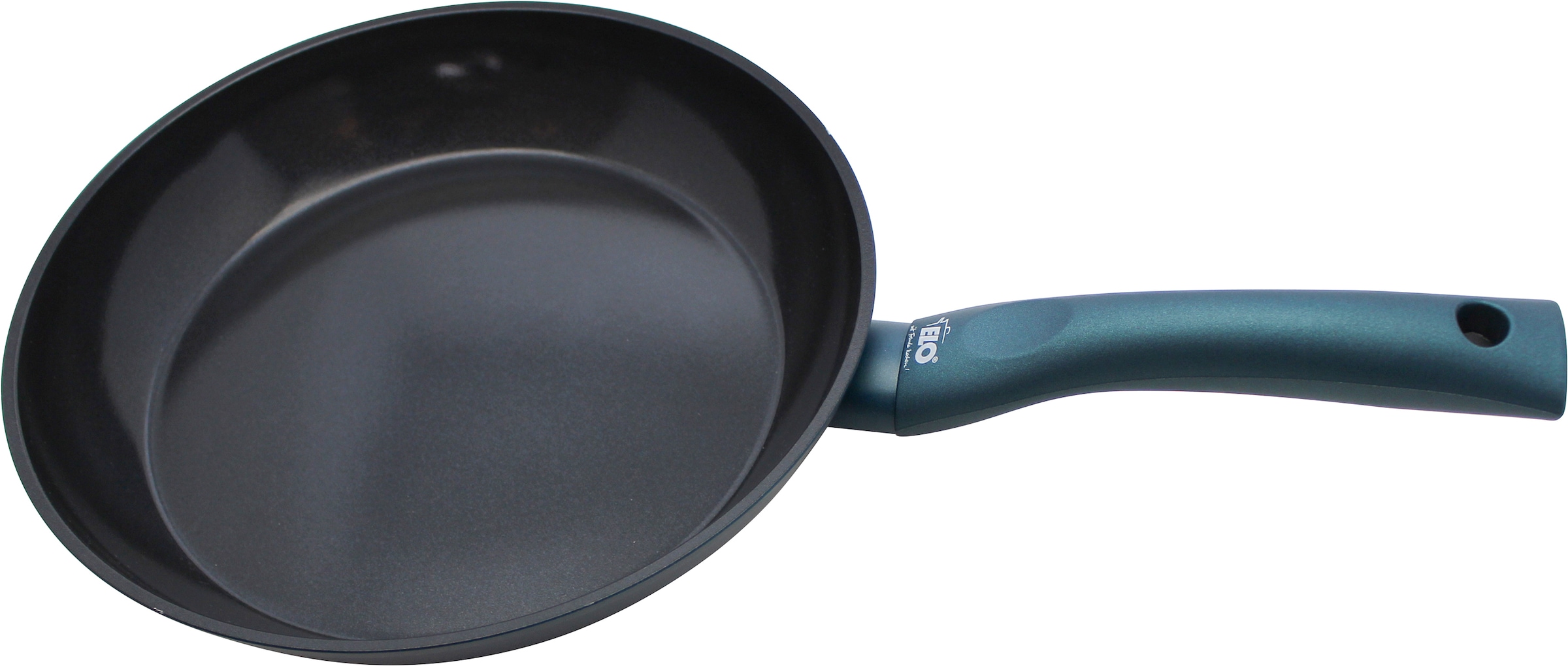 Elo Basic Poêle à frire »Colorio mit farbigem Protektor« Aluminium 1 tlg. türkis mit passendem Pfannenschoner