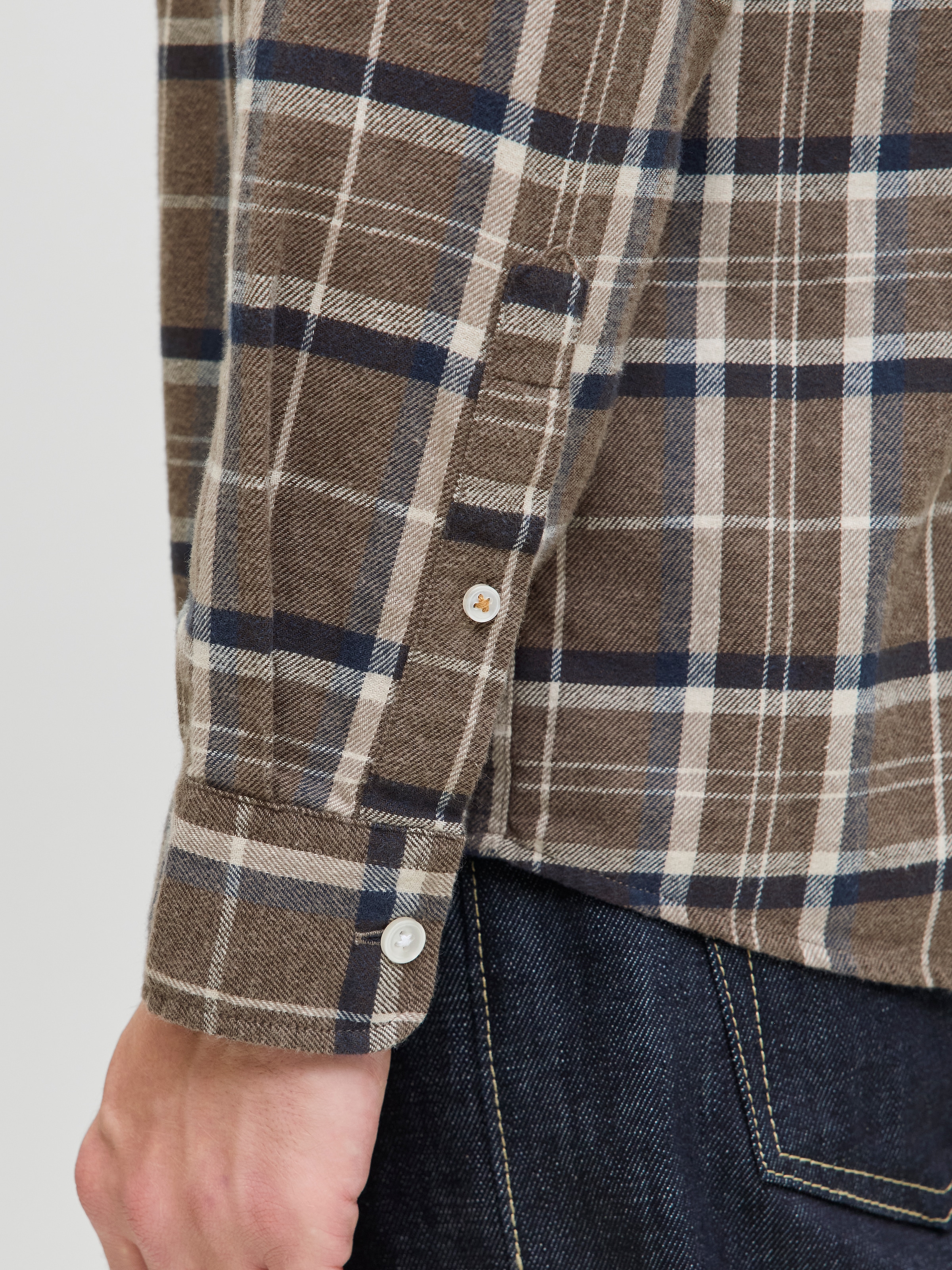 Jack & Jones Langarmhemd »JJECLASSIC FLANNEL CHECK SHIRT LS SN«