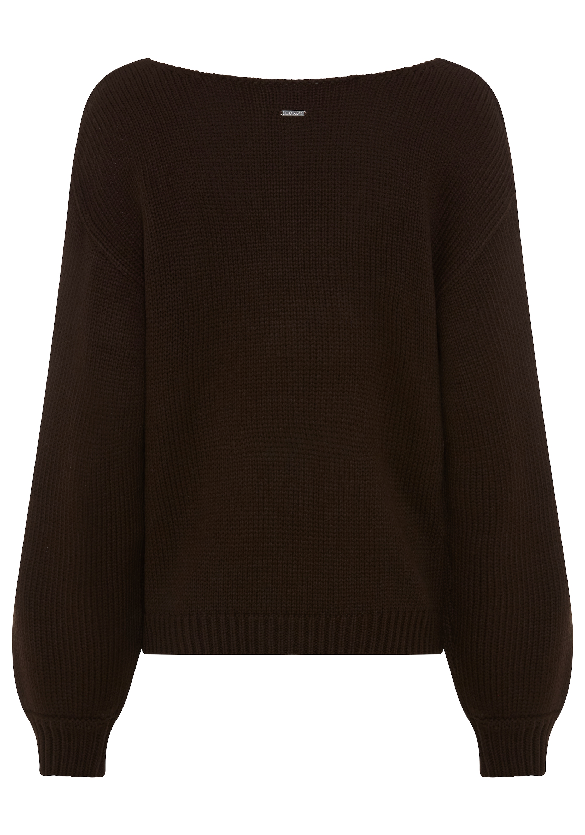 Laura Scott Pull col V »mit moderner Oversize-Passform« en maille grosse
