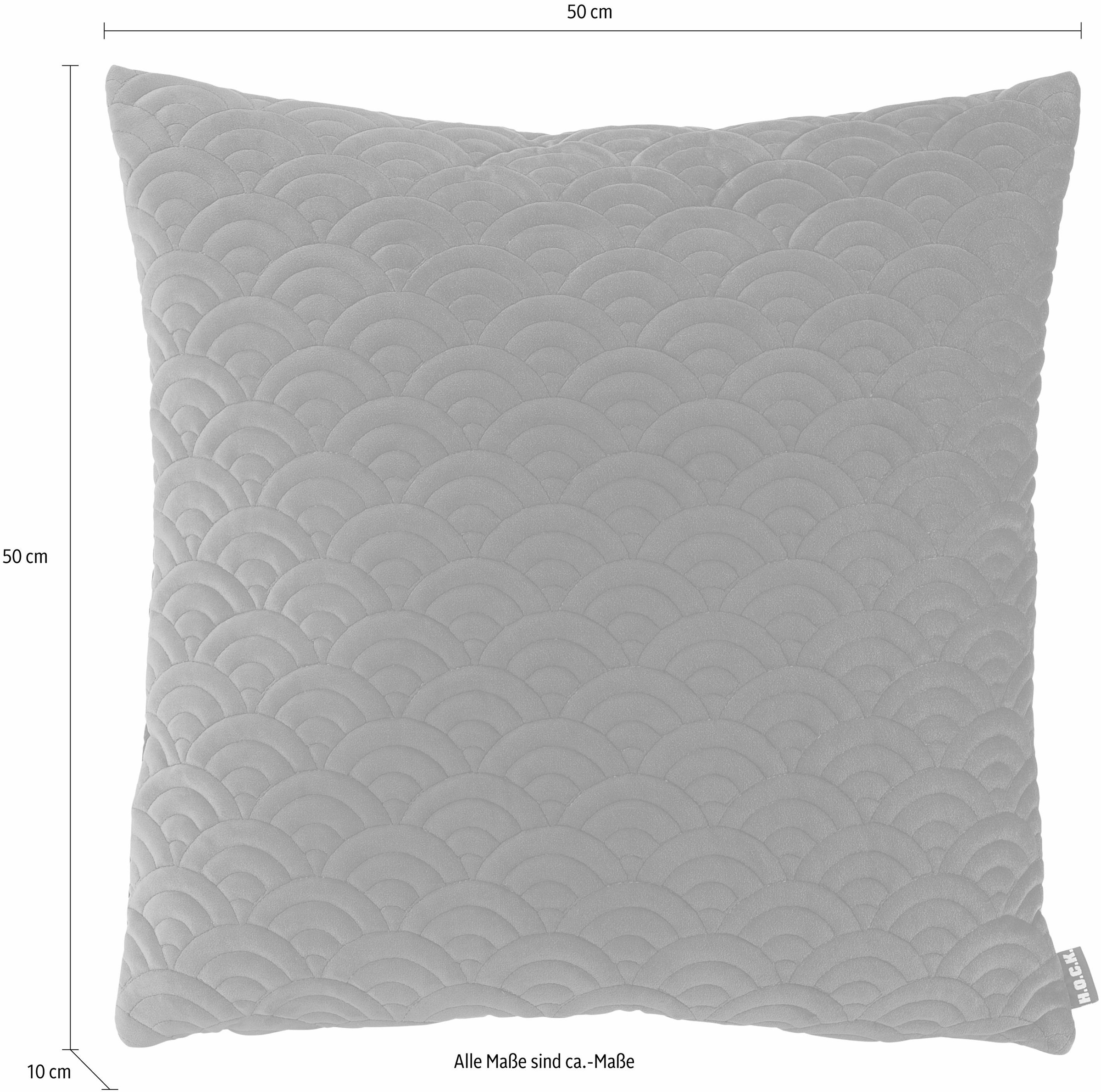 H.O.C.K. Coussin décoratif »Soft Nobile« mit gesteppten Mustern, Kissenhülle mit Füllung, 1 Stück