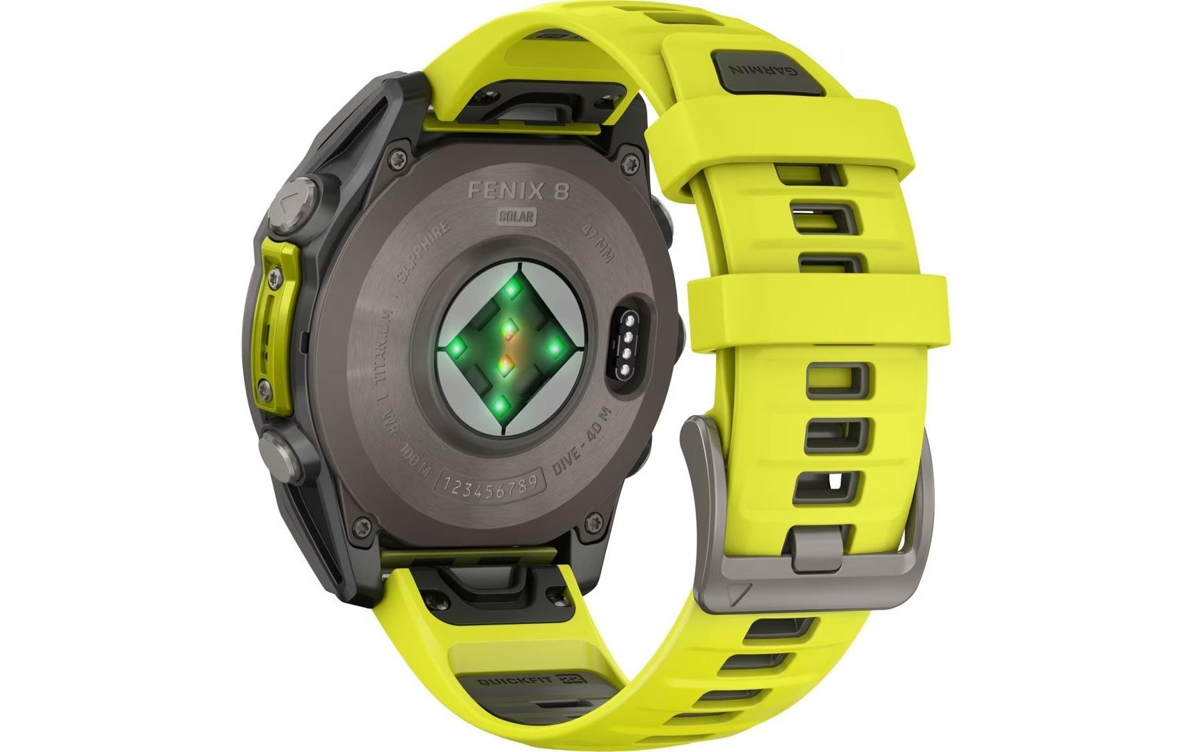 Garmin Smartwatch »Fenix 8 Solar Sapphire«(/ 1,3 ″)