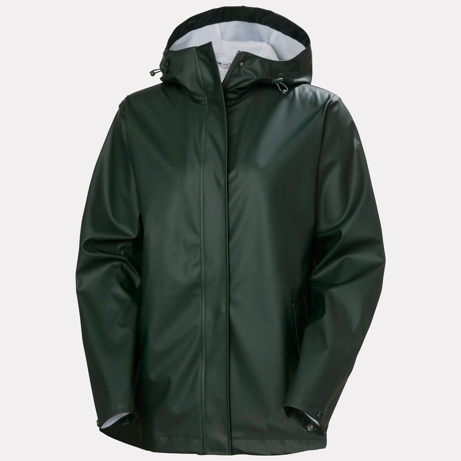 Helly Hansen Regenjacke »W MOSS JACKET« mit Kapuze sportlich, aus PU-Gewebe, wasserdicht, winddicht, mit Kapuze