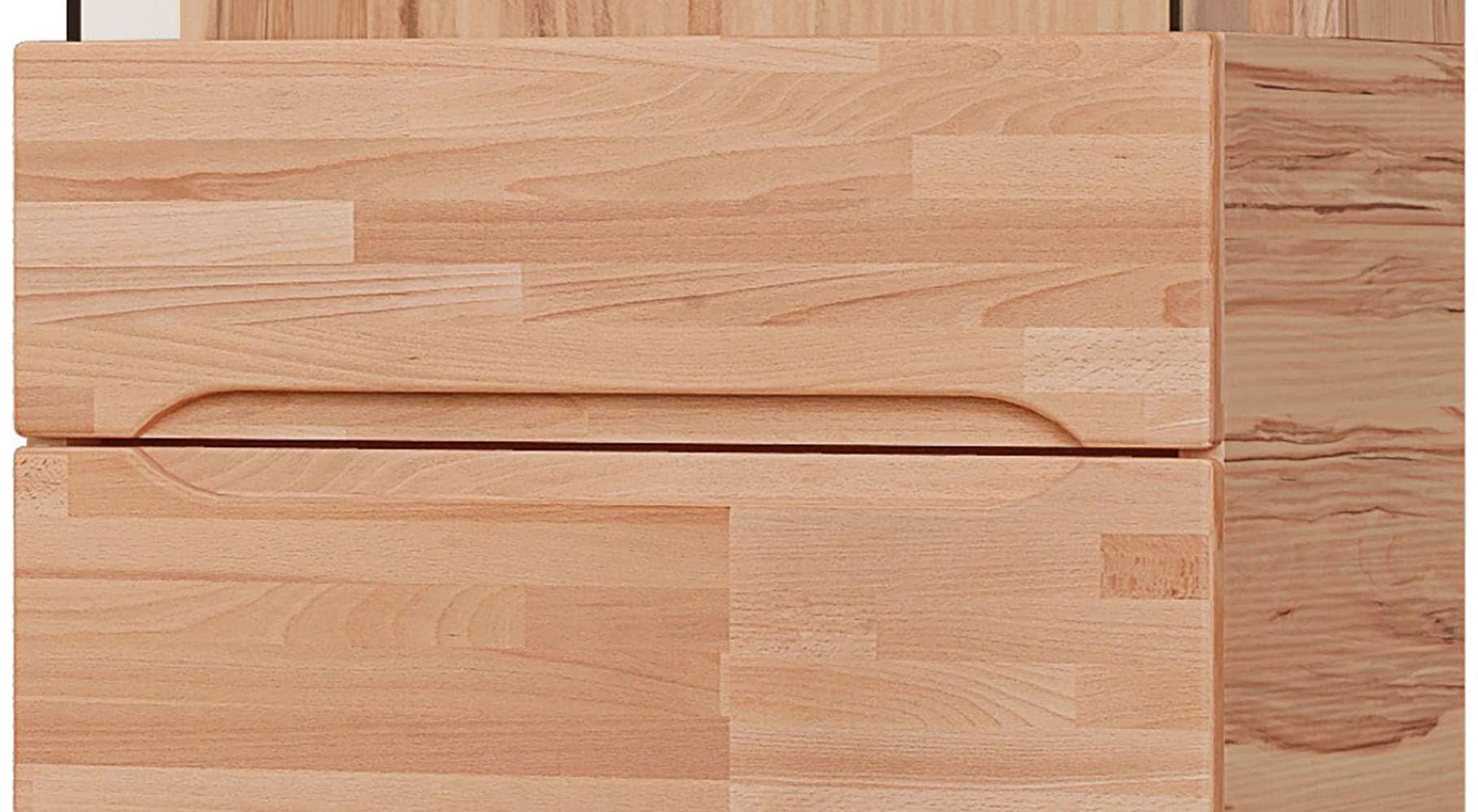 GOODproduct Wohnwand »VETRO: besteht aus 2 Vitrinen, 1 Sideboard & 1 Wandregal, Wohnzimmer.« 4 Stk. tlg.