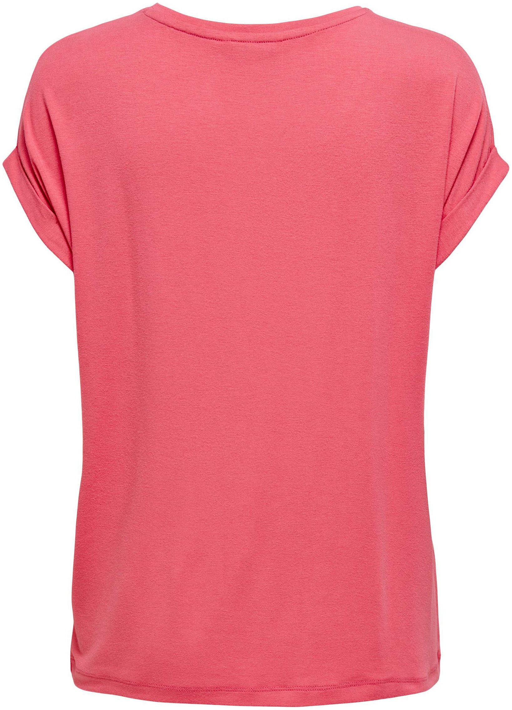 ONLY T-Shirt »ONLMOSTER – T-Shirt mit melierter Optik und elastischem Material« meliert, casual, lässig geschnitten, Viskosemischung, Rundhals