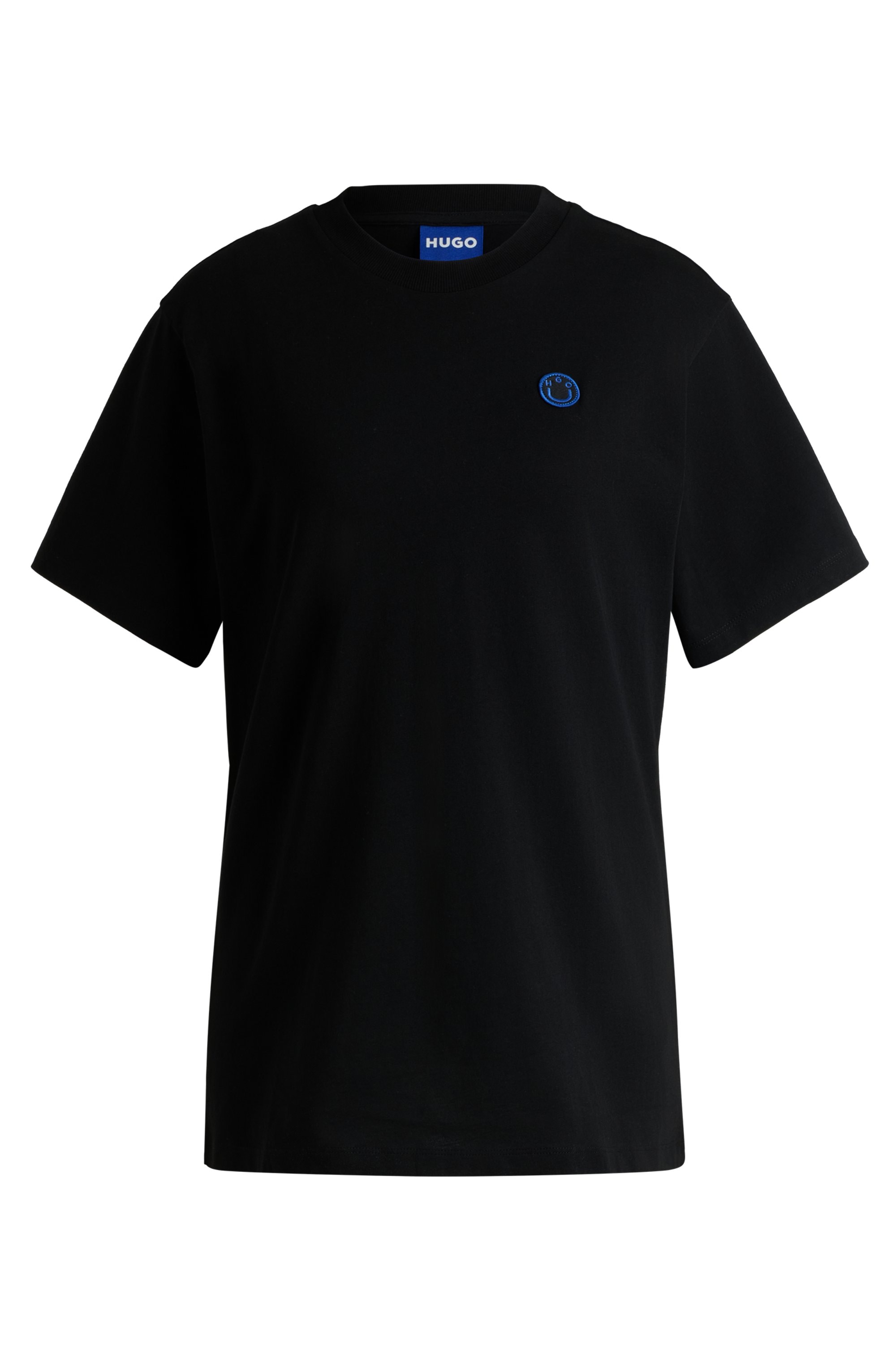 HUGO Blue T-shirt »Vintage Tee« mit Logo-Badge