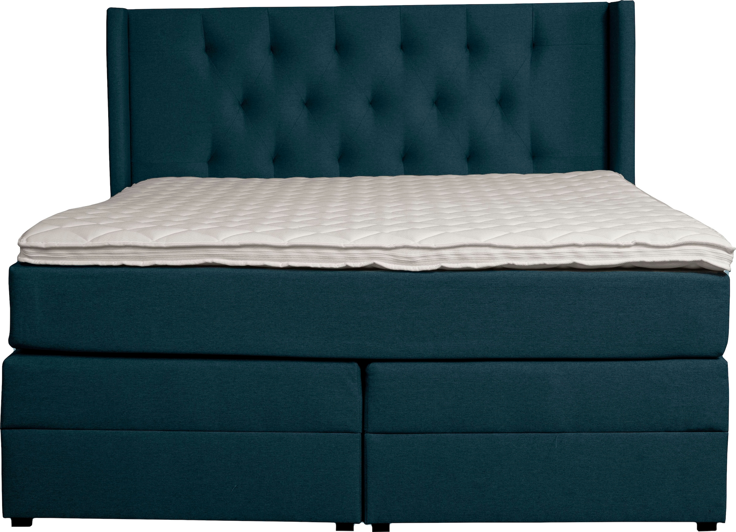 Home affaire Lit boxspring »Elegance« mit schöner Knopfheftung, in den Härtegraden H2 & H3, inkl. Schubladen