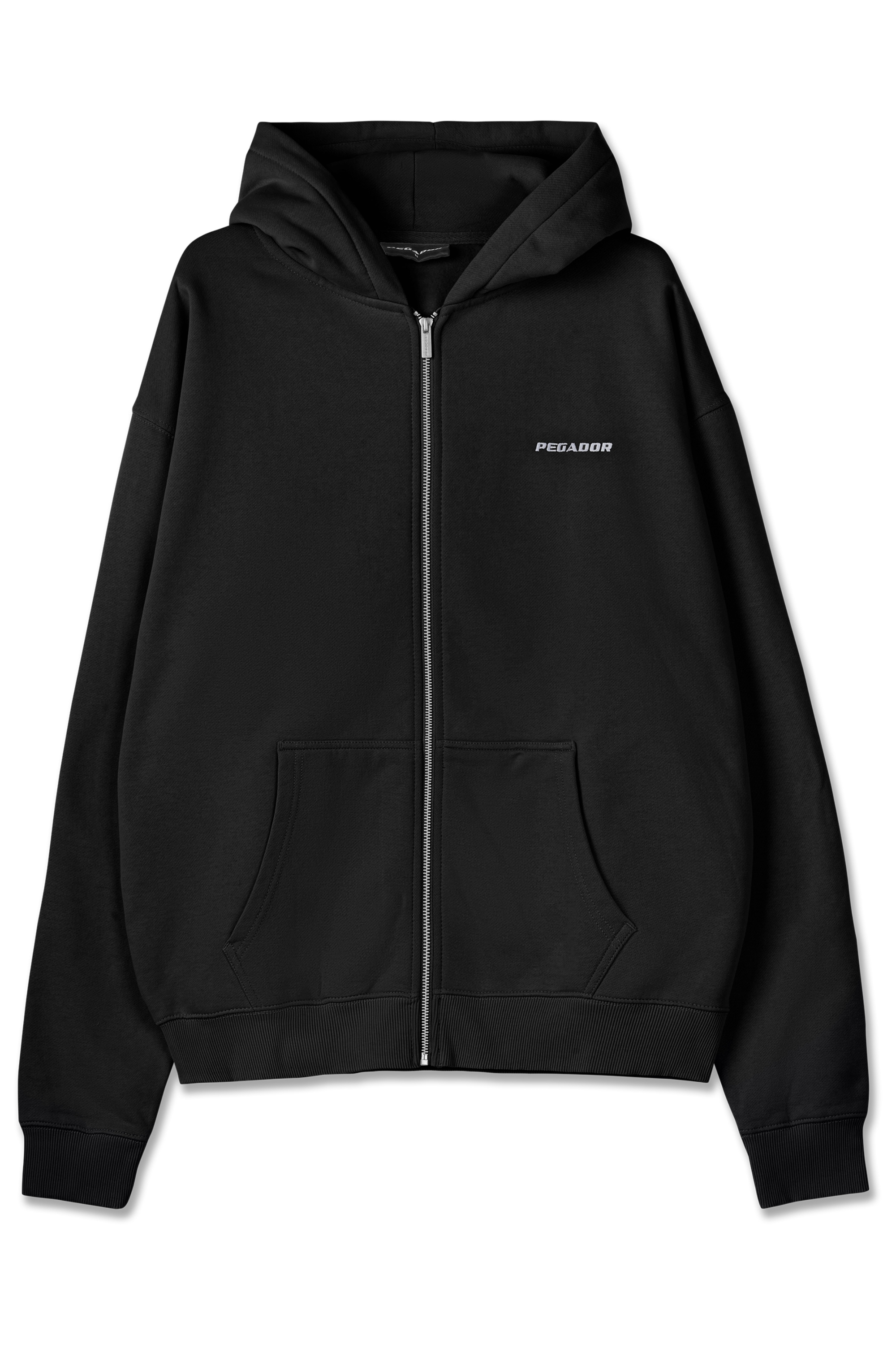 PEGADOR Sweat à capuche »Logo Oversized Sweat Jacket« mélange de coton, oversize