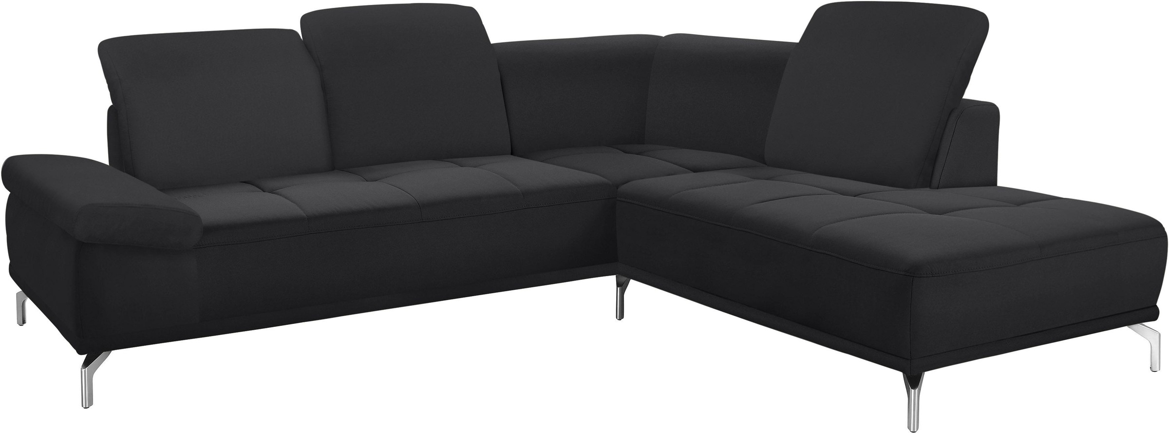 PLACES OF STYLE Ecksofa »Caluna« Inkl.Sitztiefenverstellung, wahlweise mit Kopf- und Armteilverstellung