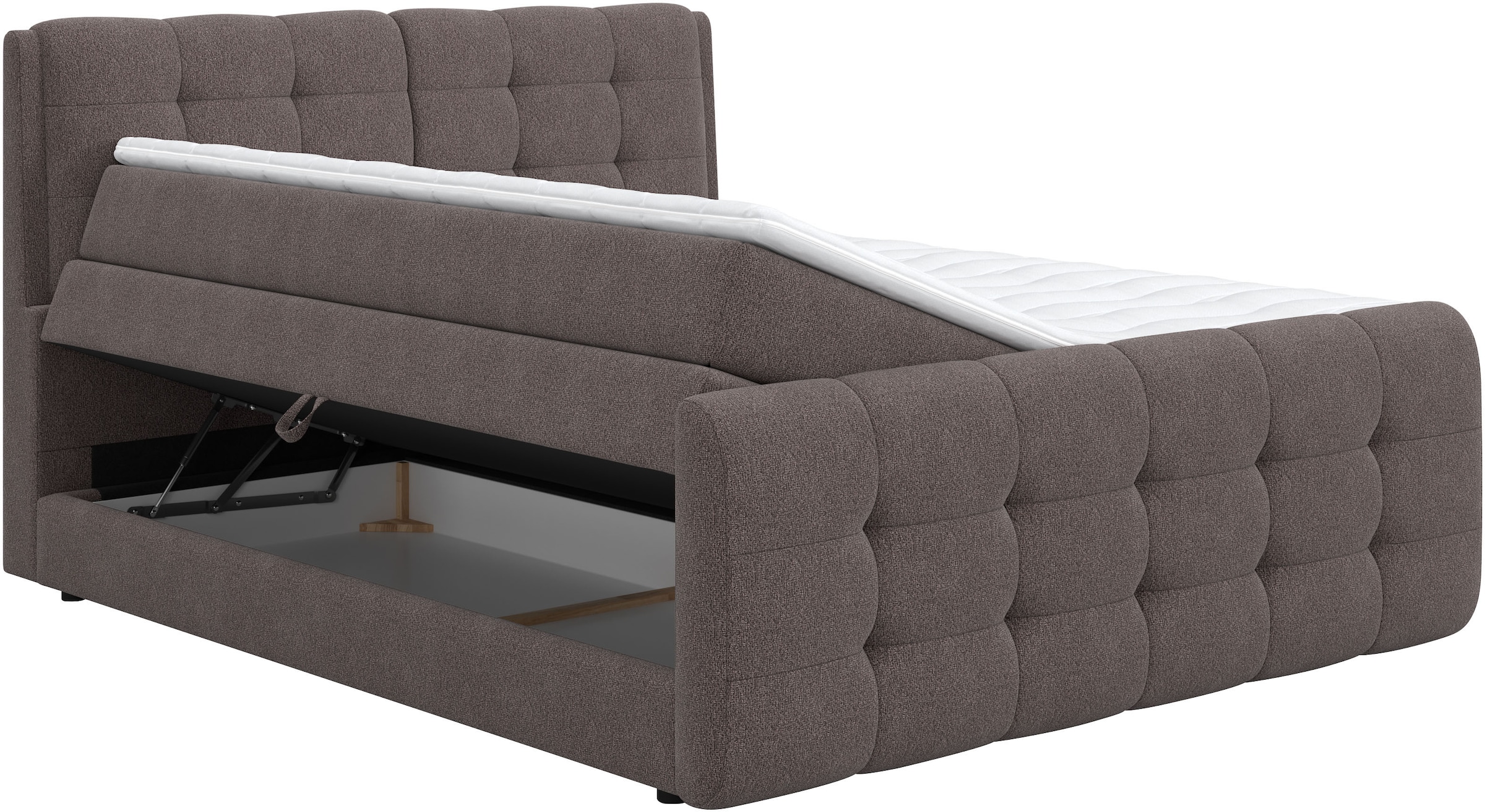 COTTA Lit boxspring »Fort mit Bettkasten, inkl. Topper« erhältlich in verschiedenen Breiten (160cm, 180cm & 200cm)