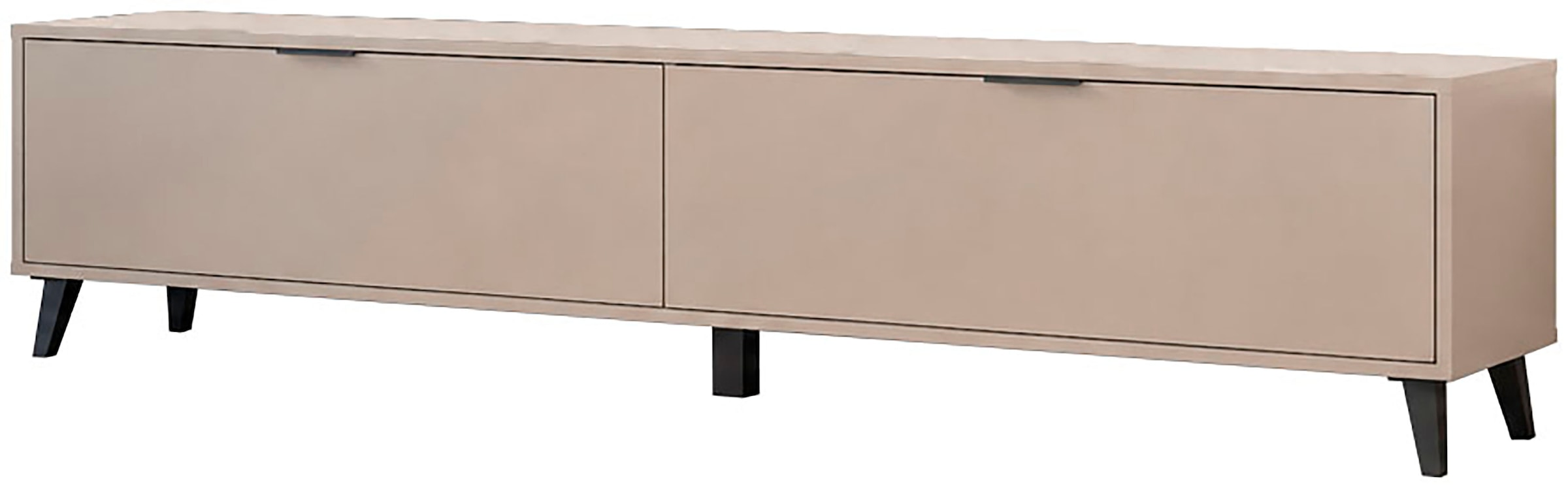 GOODproduct Lowboard »Oslo, B/H/T: 180/40/33 cm« 2 Klappen, schwarze Metallgriffe, schwarze Füsse