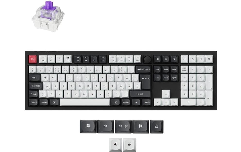   Clavier de jeu »Keychron Q6 HE Carbon Black QMK Magnetic Switch« ()