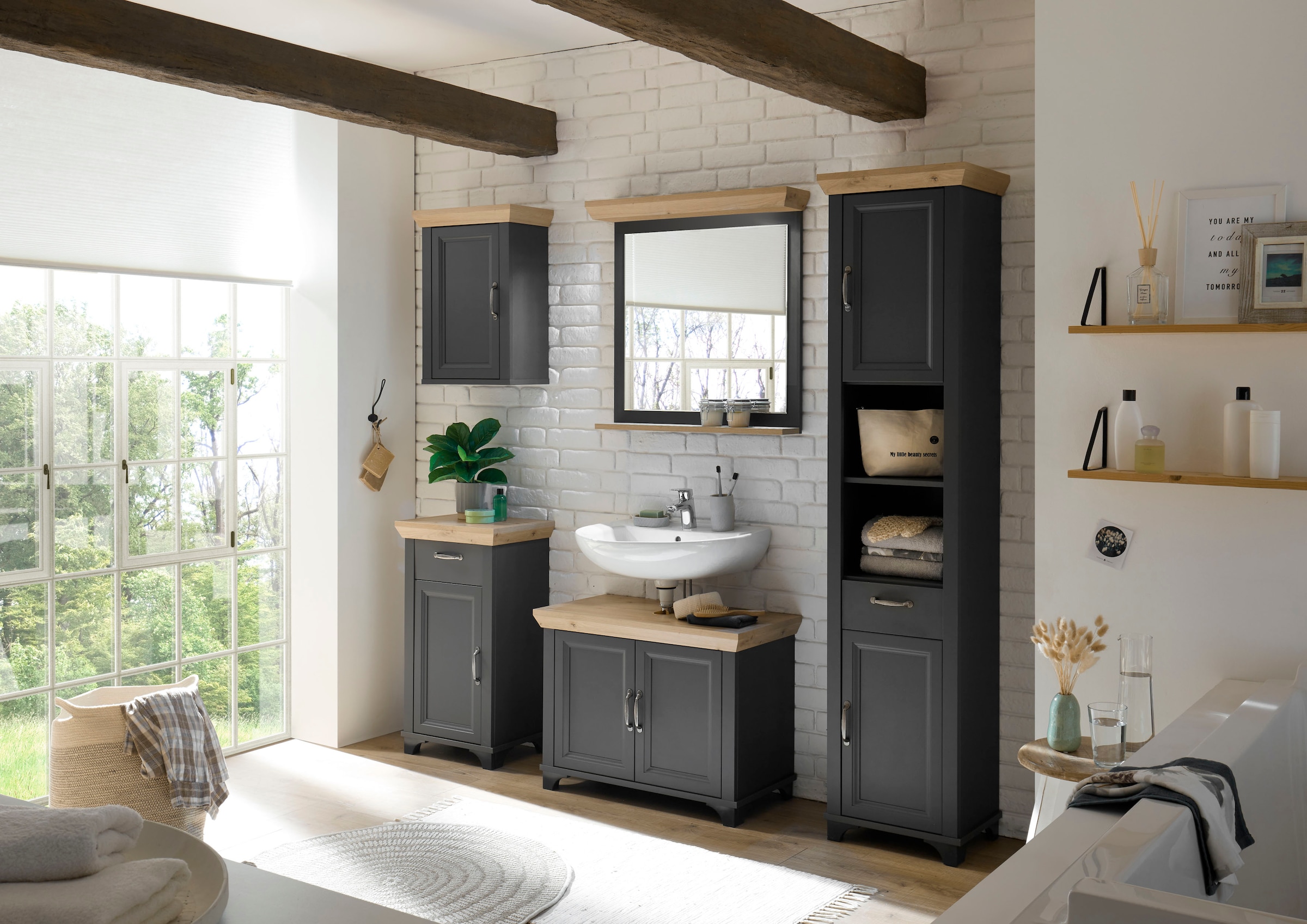 Mäusbacher Unterschrank »Mali« Landhausstil, Breite 45 cm, Höhe 83 cm, Metallgriffe