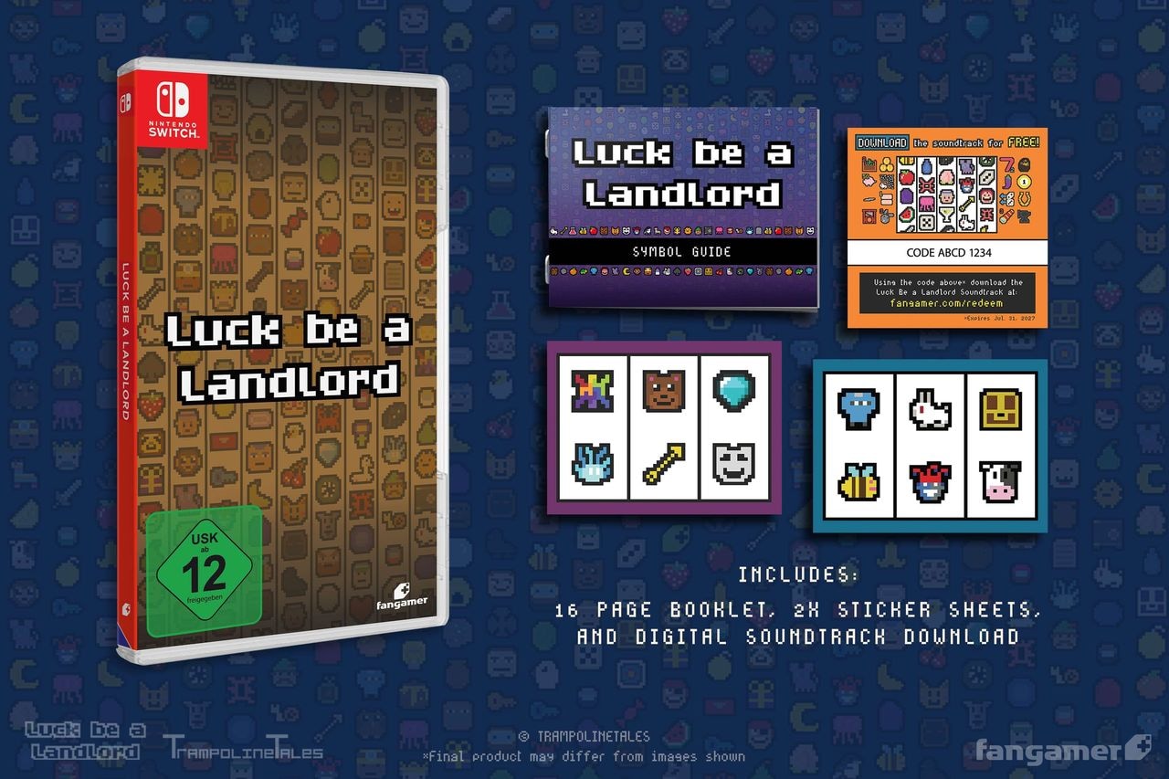 Fangamer Spielesoftware »Luck Be a Landlord - Mieter-Fortuna« Nintendo Switch