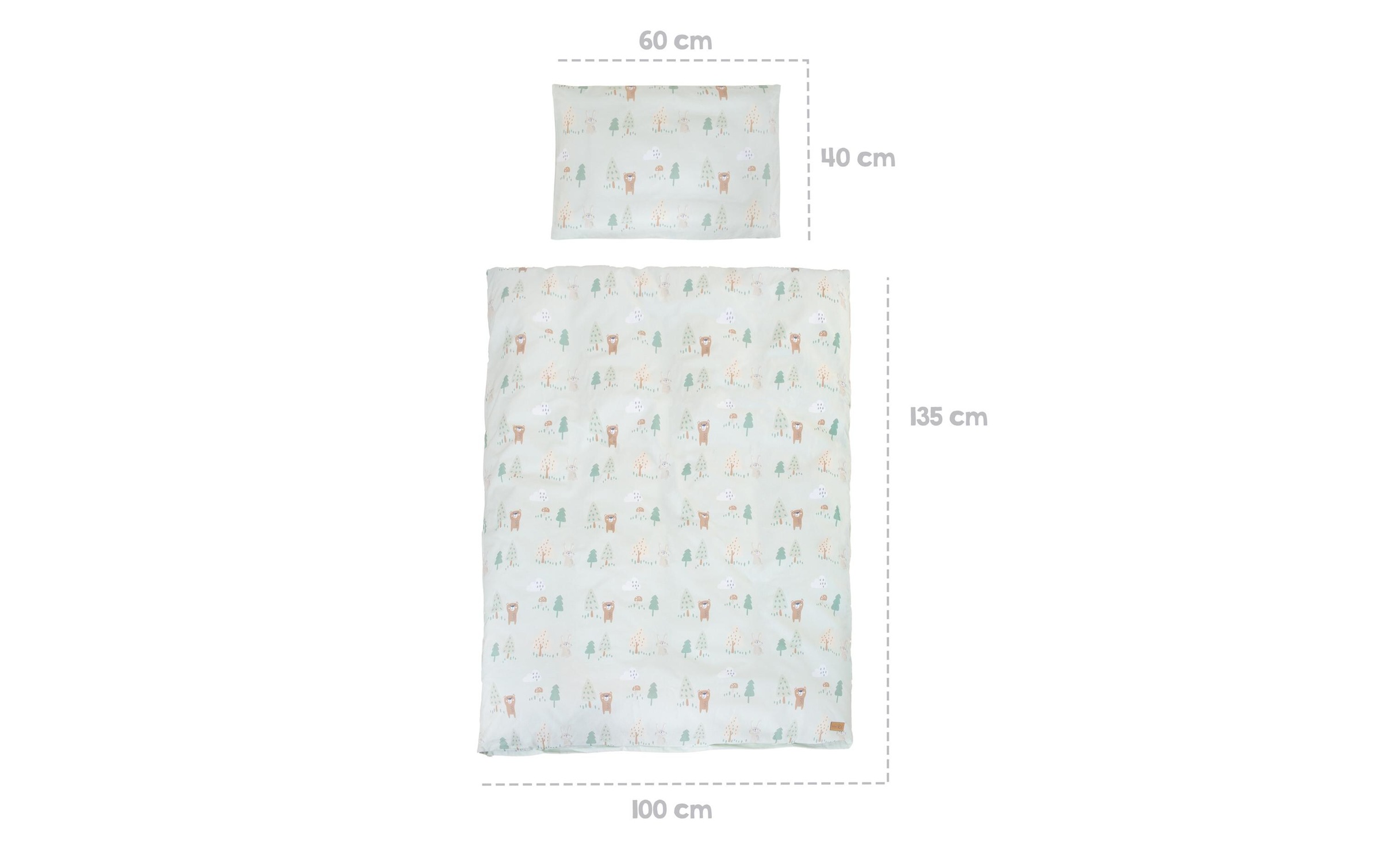 roba® Linge de lit pour enfants »Woodland Buddies 4-teilig«