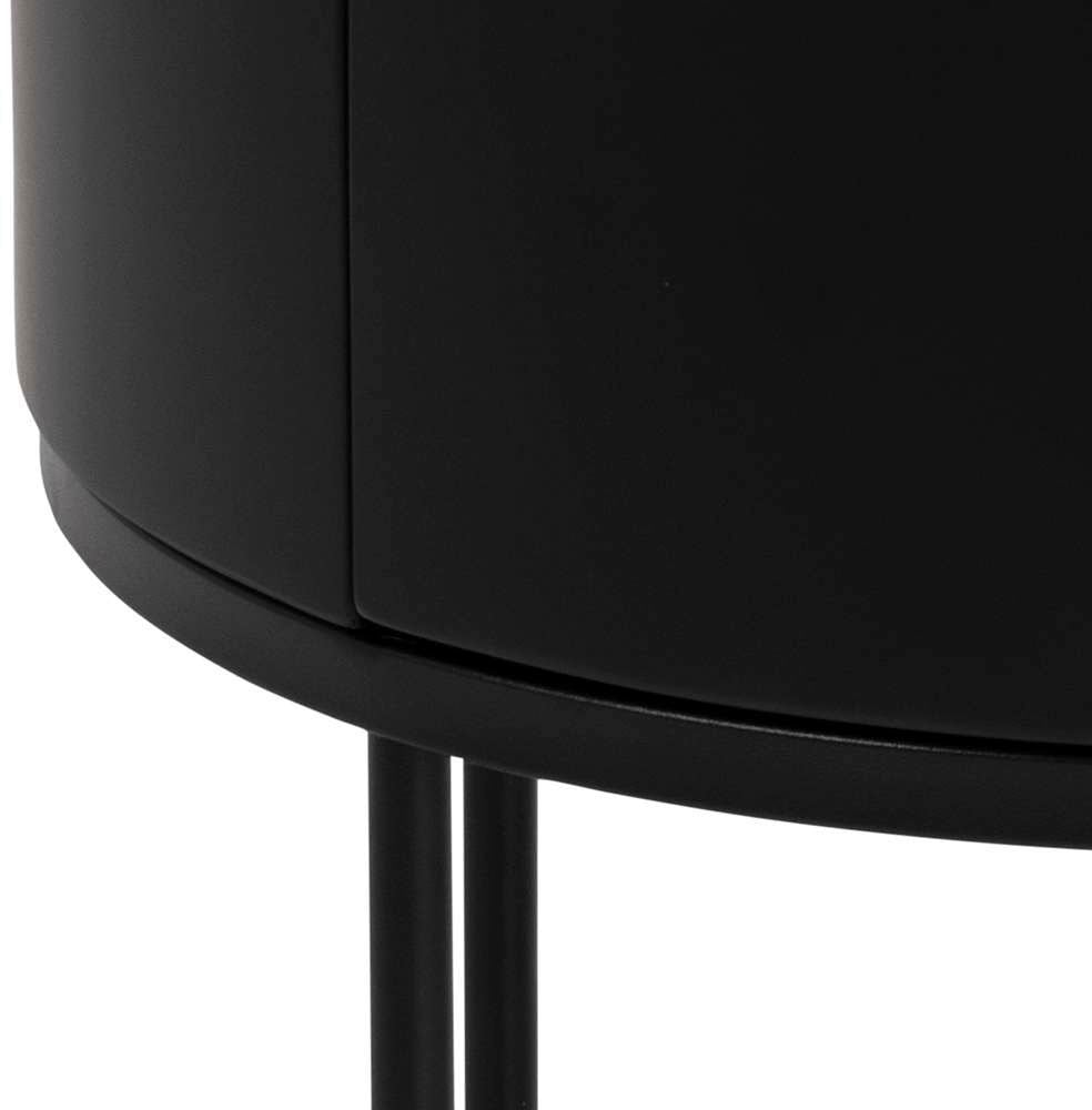 ACTONA GROUP Nachttisch »Polo« 1 Stk. tlg. Nachttisch in Weiss oder Schwarz, rund, Ø 40 cm, mit 1 Schublade