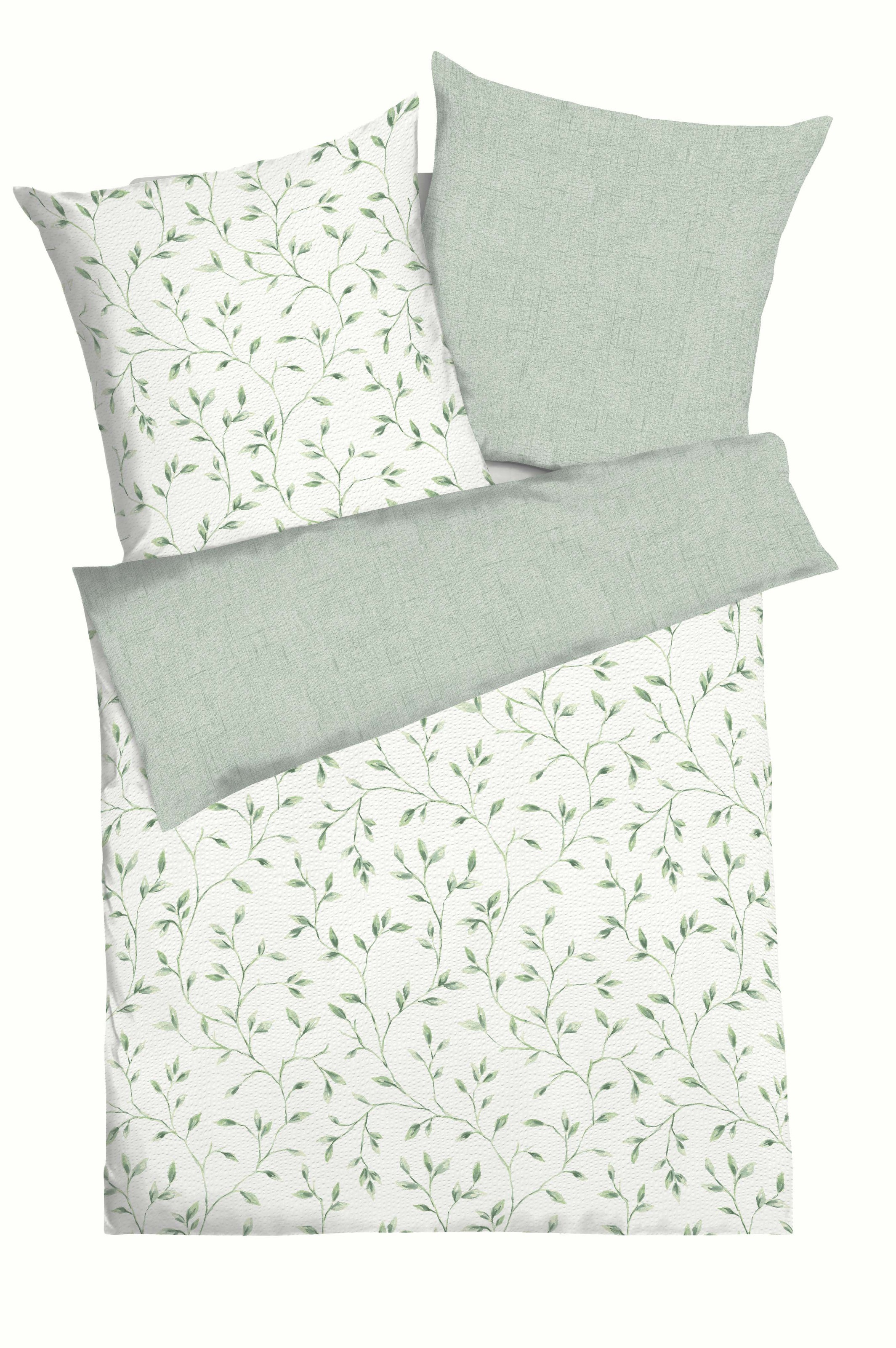 Kaeppel Linge de lit réversible »Leaf« 2 cuis