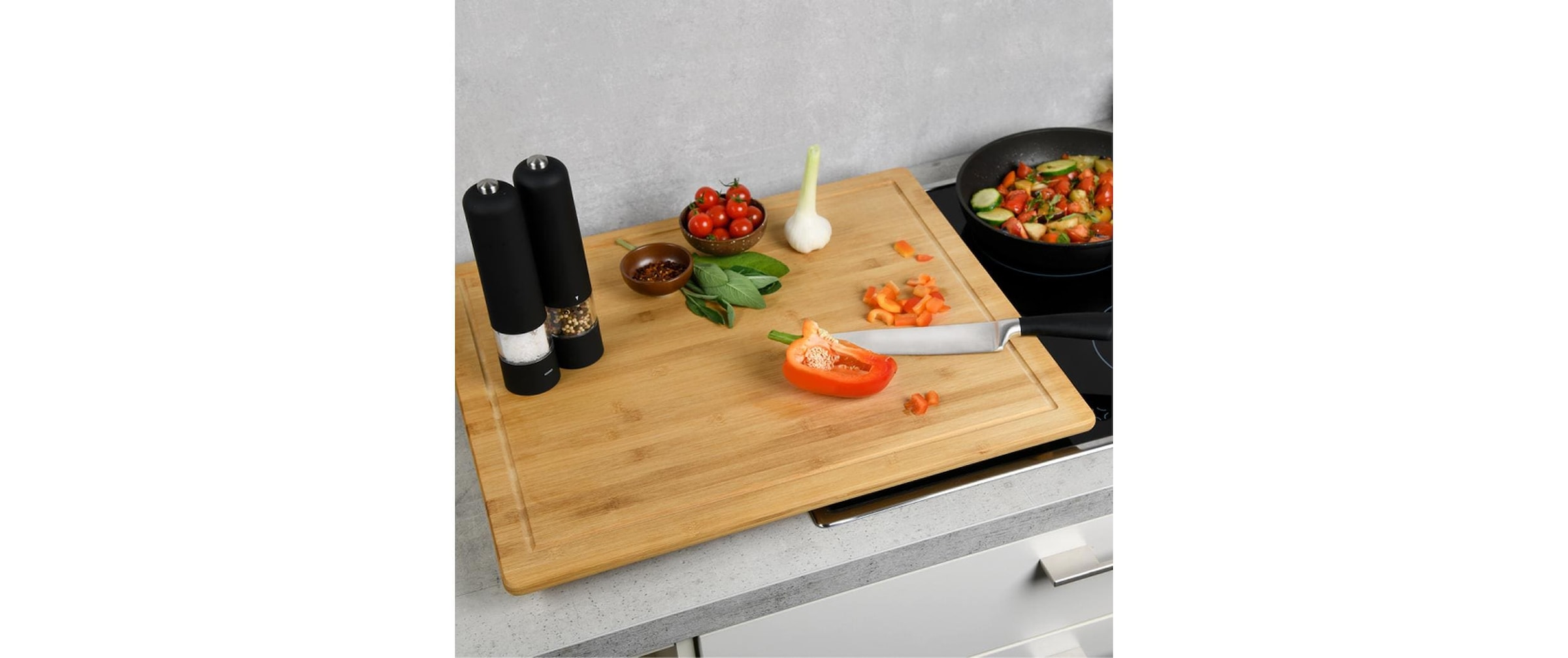 KESPER® Planche à découper »Schneide- und Abdeckplatte 56 x 50 x 4 cm«