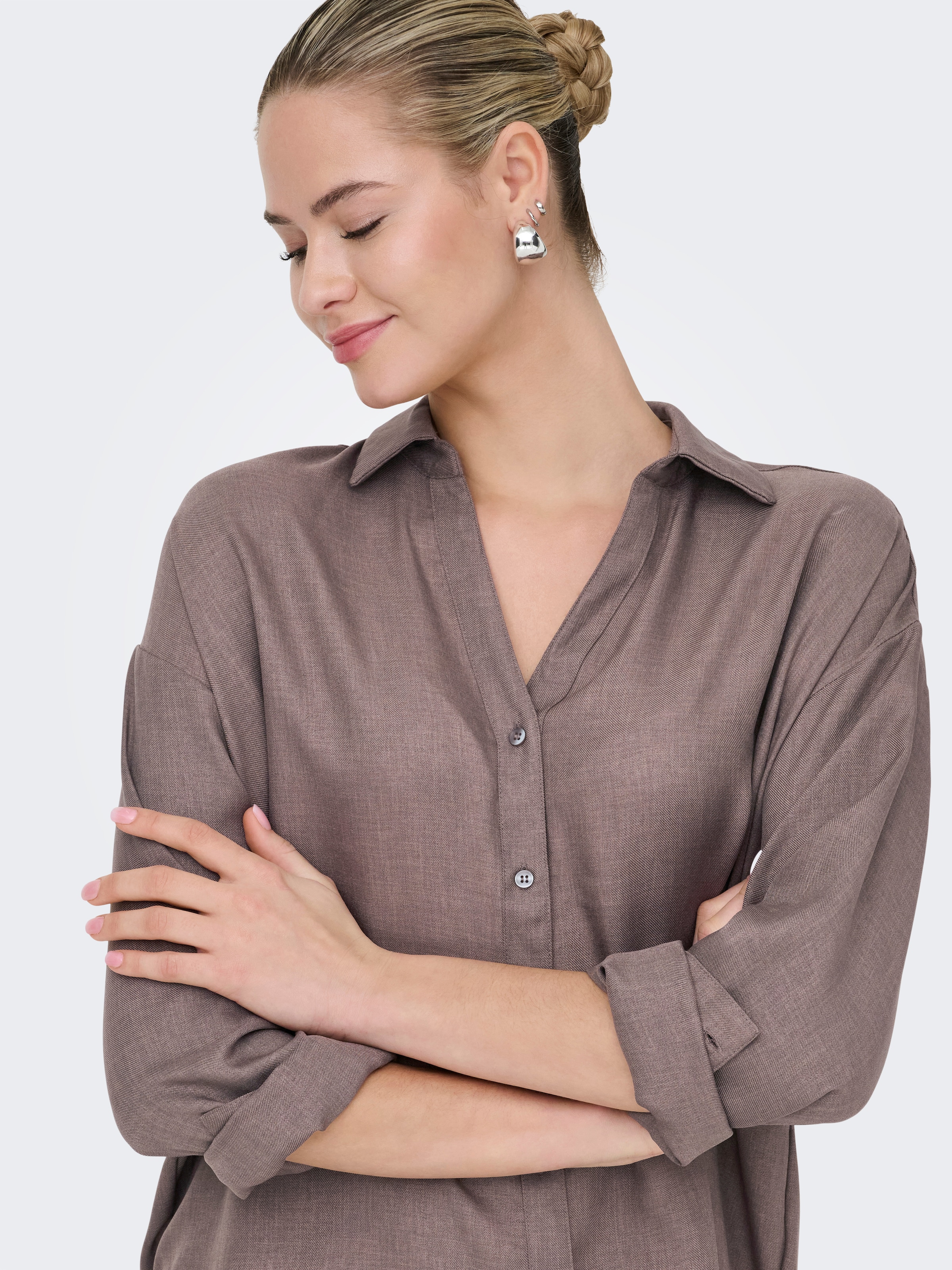 ONLY Blouse chemise »ONLHARRIET LIFE L/S SHIRT WVN«