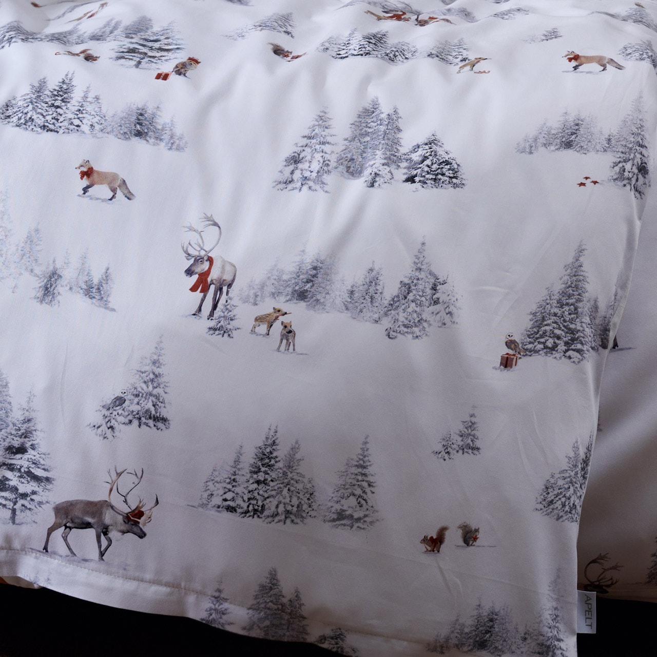 APELT Linge de lit »Lasse« paysage hivernal mode-romantique style chalet