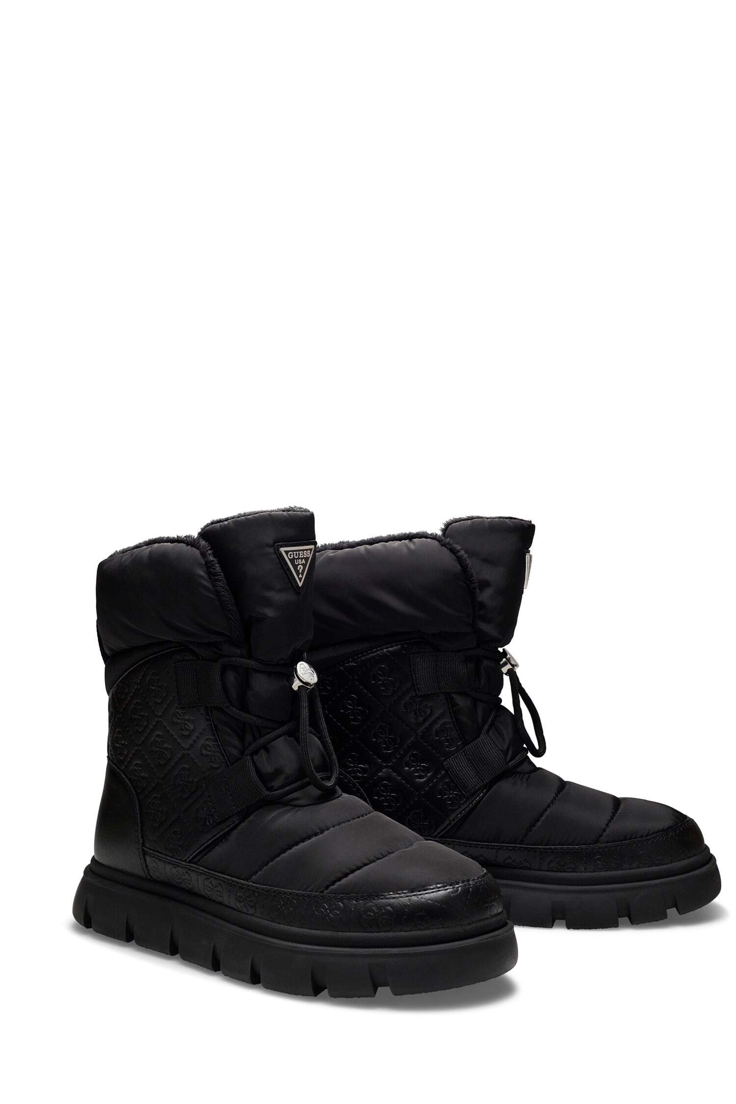 Guess Bottines à lacets »MABRY«  Winterboots mit Schnellverschluss und Gummizug