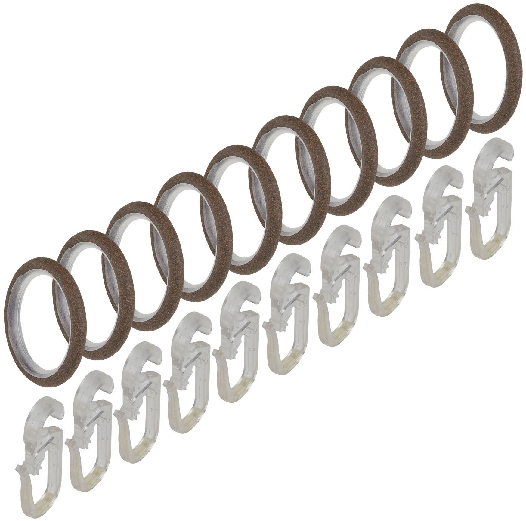 Liedeco Gardinenstange »Esp Endkappe« Ø 16 mm 1 läufig-läufig Fixmass 1-läufig im Fixmass Ø 16 mm