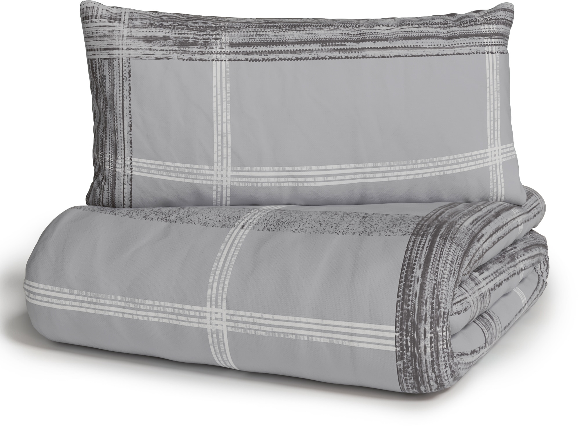 Bruno Banani Linge de lit réversible »Tova« 2 cuis in Gr. 135x200 oder 155x220 cm, 100% Baumwolle, Karo-Design