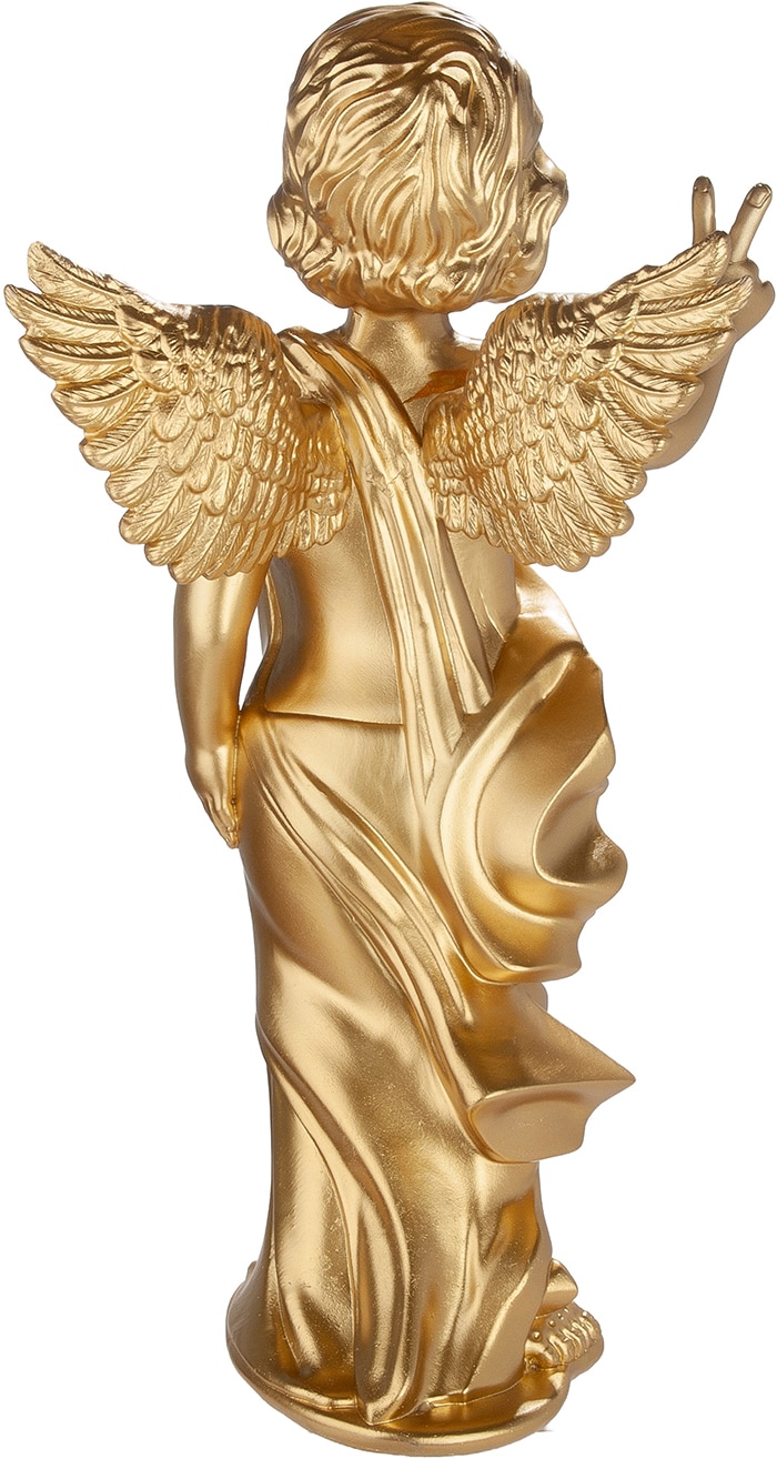 GILDE Skulptur »Figur Engel Gloria goldfarben« Engel Sonnenbrille trendige Deko witzige Figur Deko-Highlight