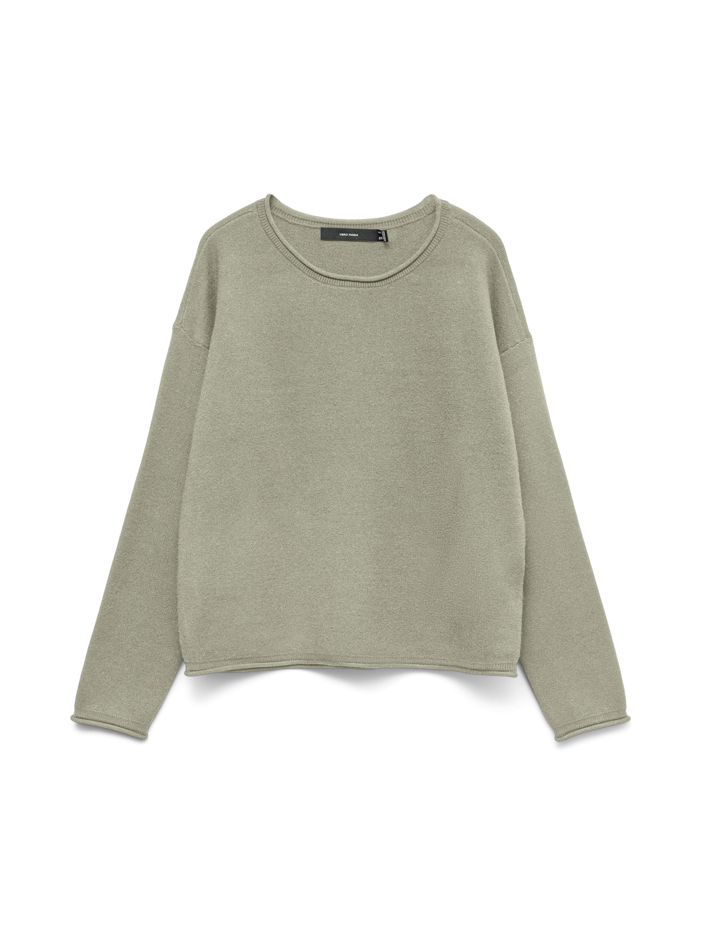 Vero Moda Strickpullover »VMGOLD ROLL LS O-NECK PULLOVER GA«
