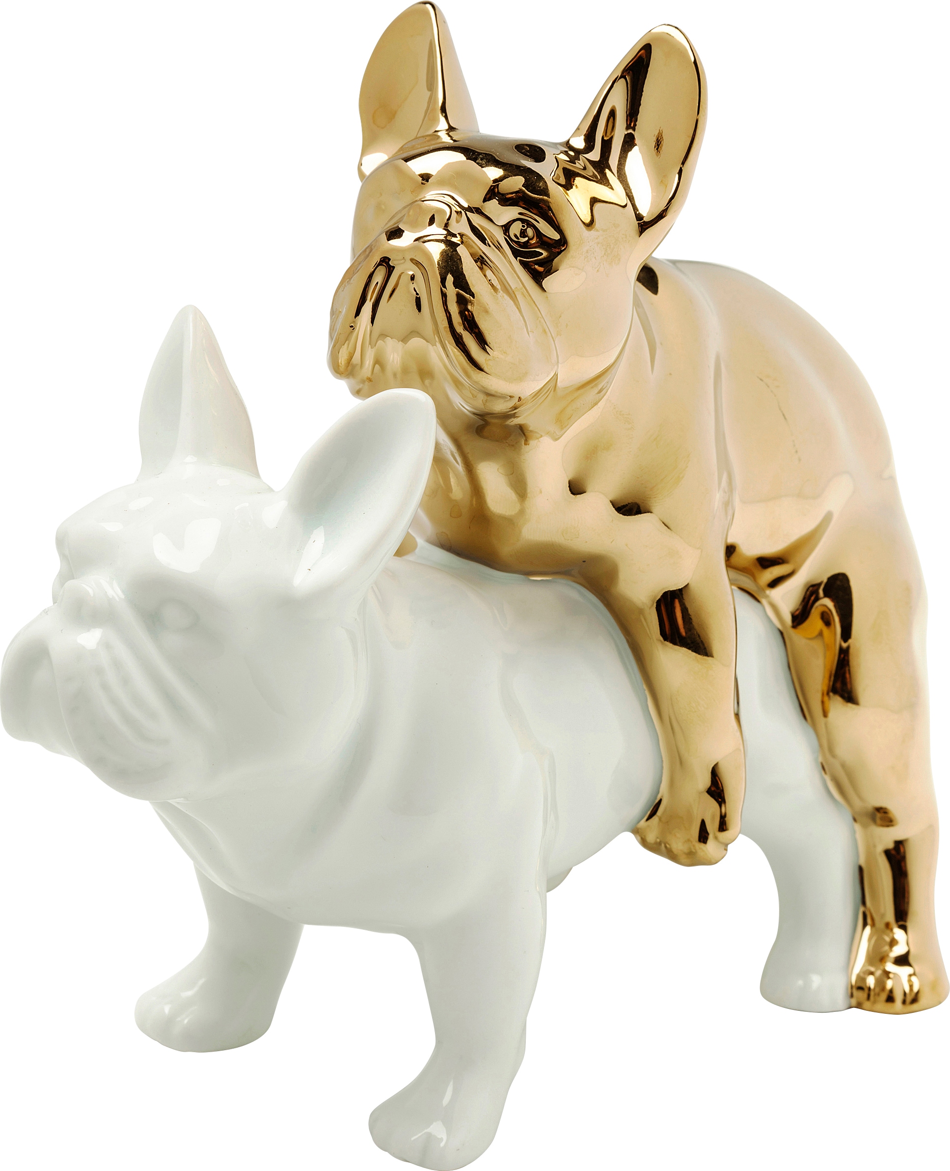 Kare Design Figurine de décoration »Deko Figur Love Dogs Gold«
