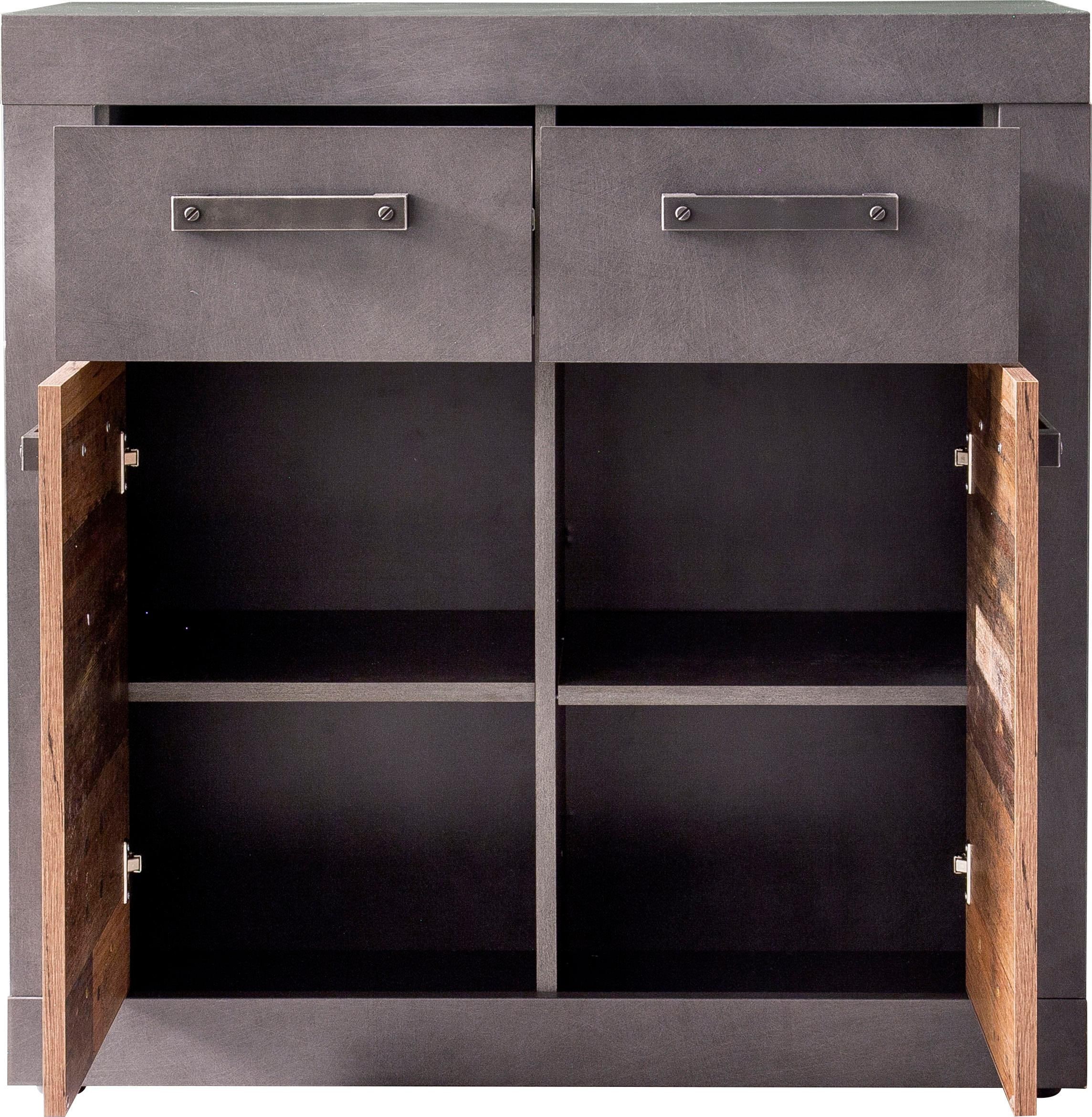 INOSIGN Commode »Ilana« Kommode mit 2 Türen & 2 Schubladen - (B/T/H) 82/37/86 cm