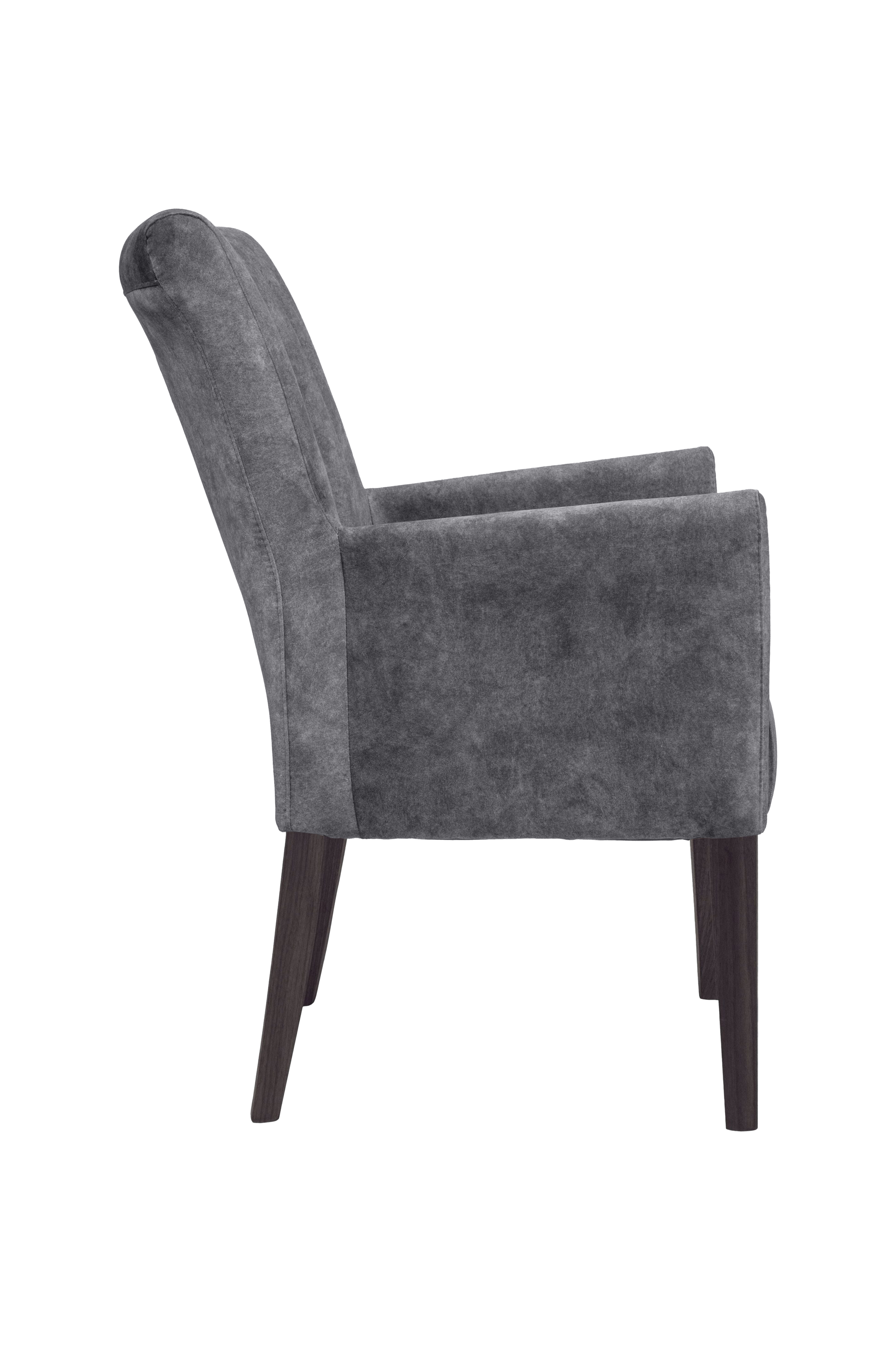 Home affaire Armlehnstuhl »King« () 1 Stk.Esszimmerstuhl, Beingestell Massivholz Eiche oder Buche wengefarben