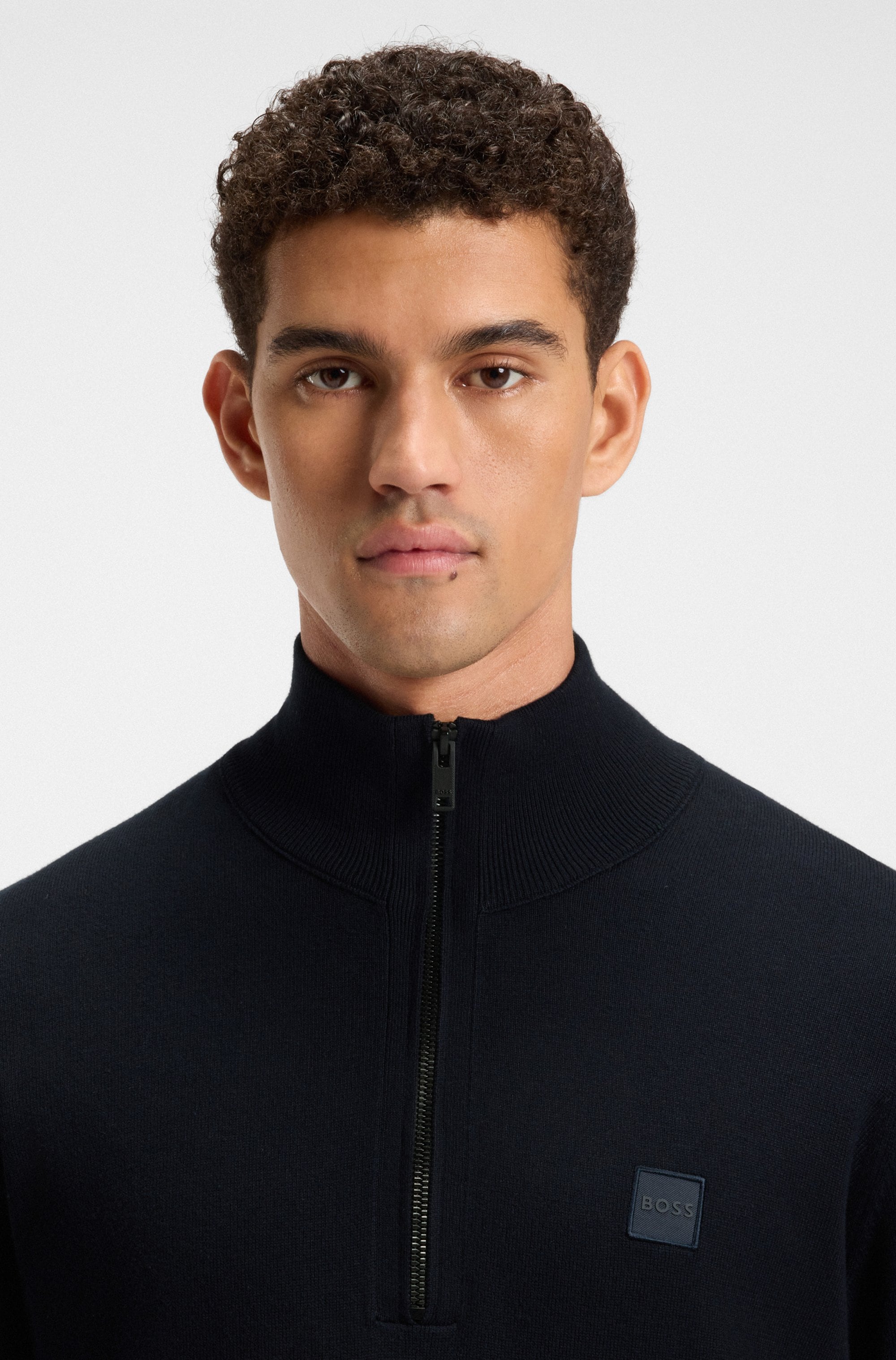 BOSS ORANGE Pull à col roulé »Kanobix« mit Ton-in-Ton Logo