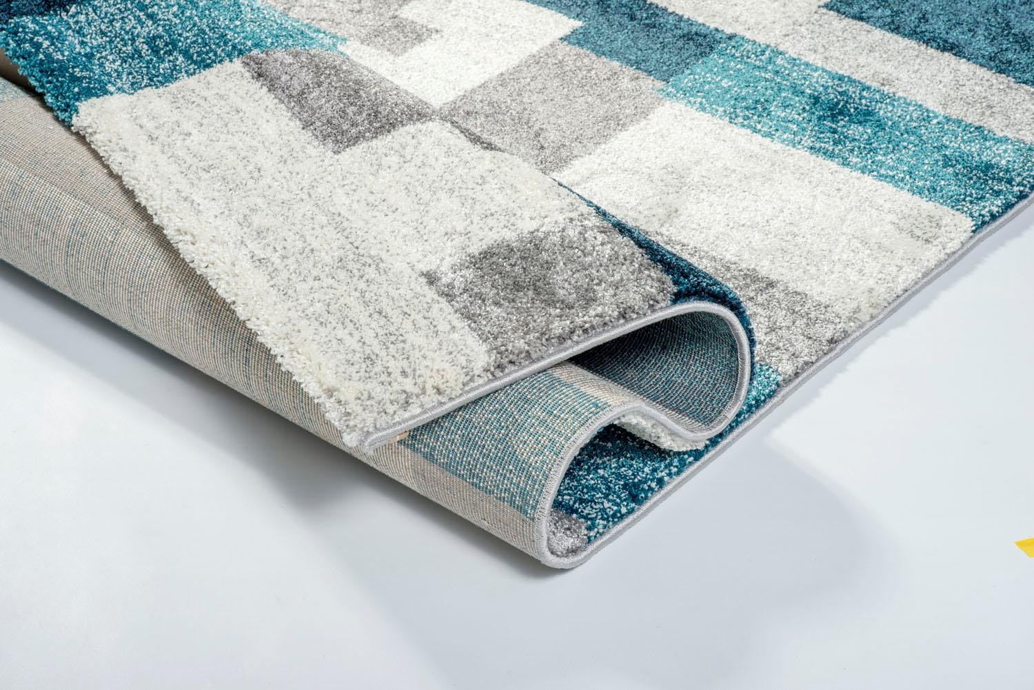 OCI DIE TEPPICHMARKE Teppich »STEADY ALLOVER« rechteckig 20 mm Höhe Frisé Kurzdlor, Mosaik, robust, Wohnzimmer