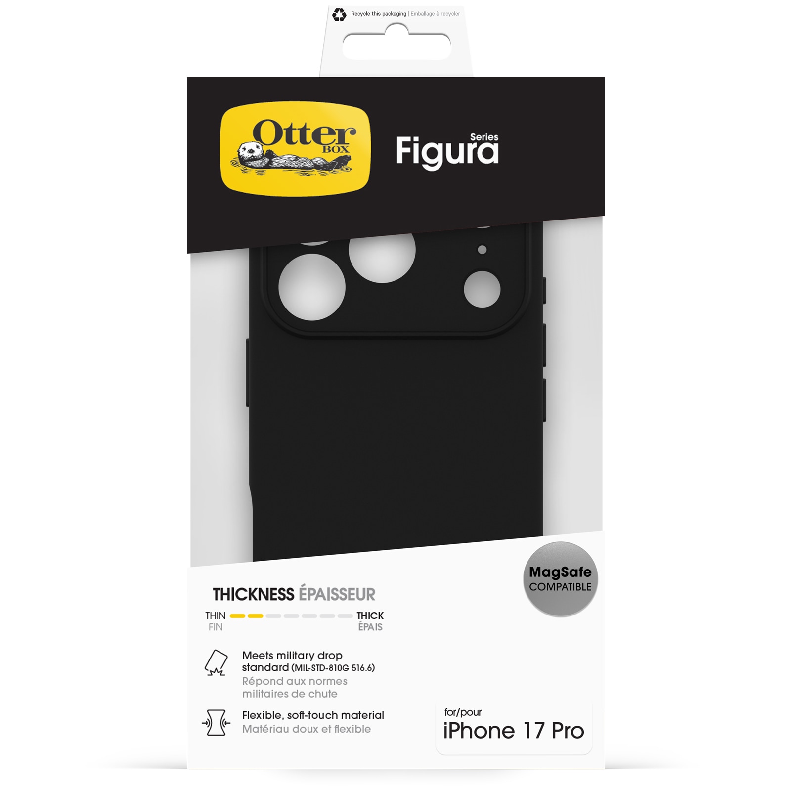 Otterbox Handyhülle »Figura für Apple iPhone 17 Pro« Apple iPhone 17 Pro Backcover, Schutzhülle, Handyschutzhülle, Case, Schutzcase, stossfest