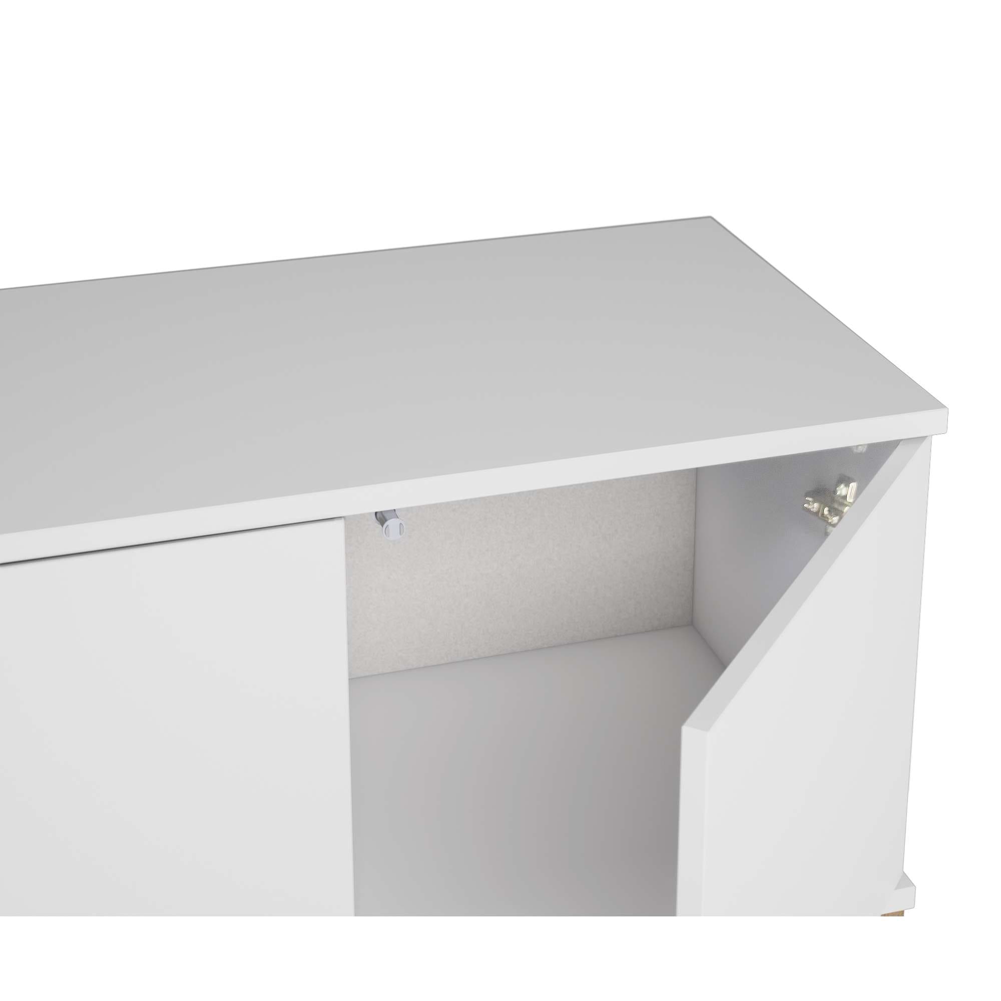 andas Lowboard »Maryd« TV-Kommode mit Kabeldurchführung, Push-to-Open Funktion, Breite 200 cm