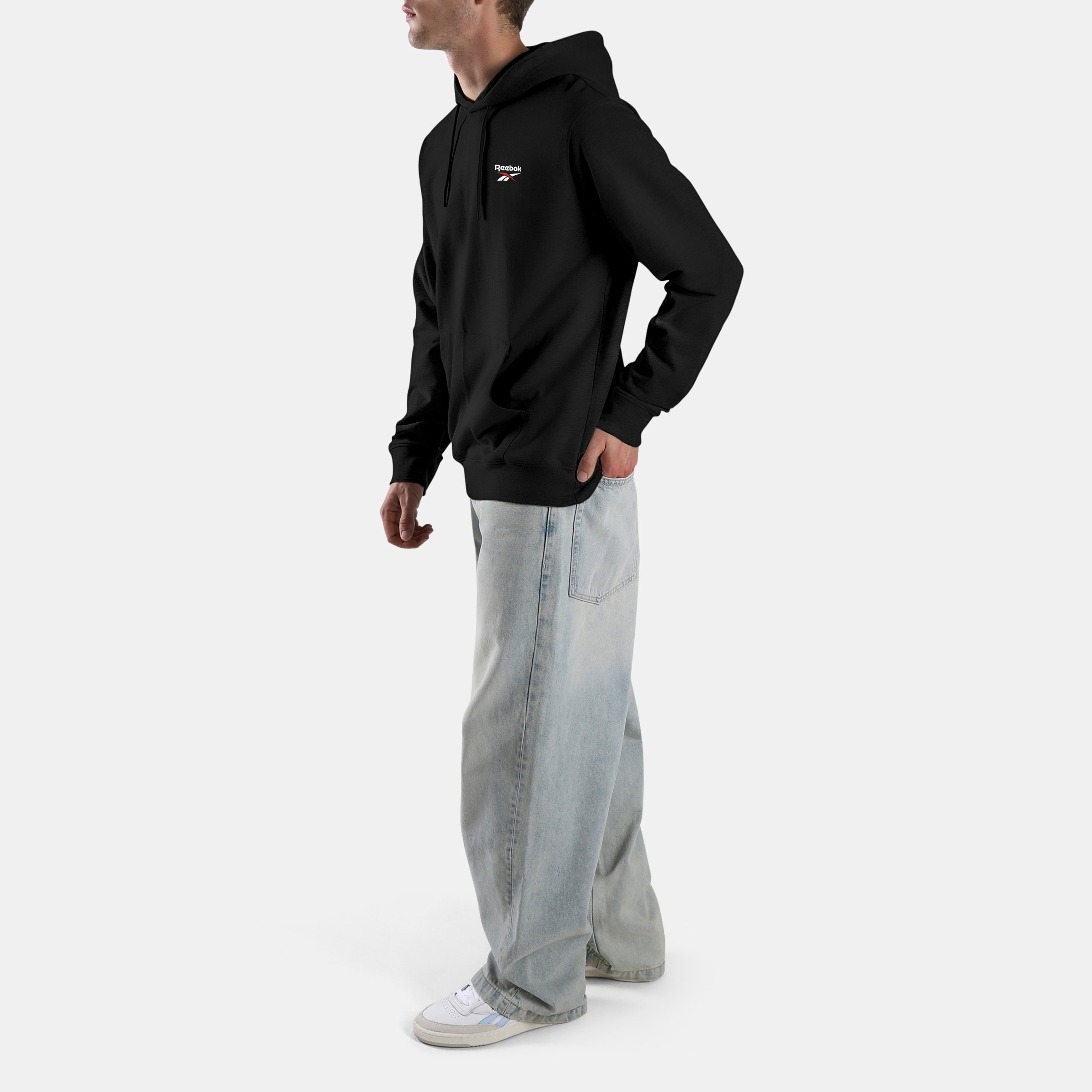 Reebok Kapuzensweatshirt »ID SMALL LOGO FRENCH TERRY HOODIE«, mit Kapuze, aus Baumwolle, für Erwachsene
