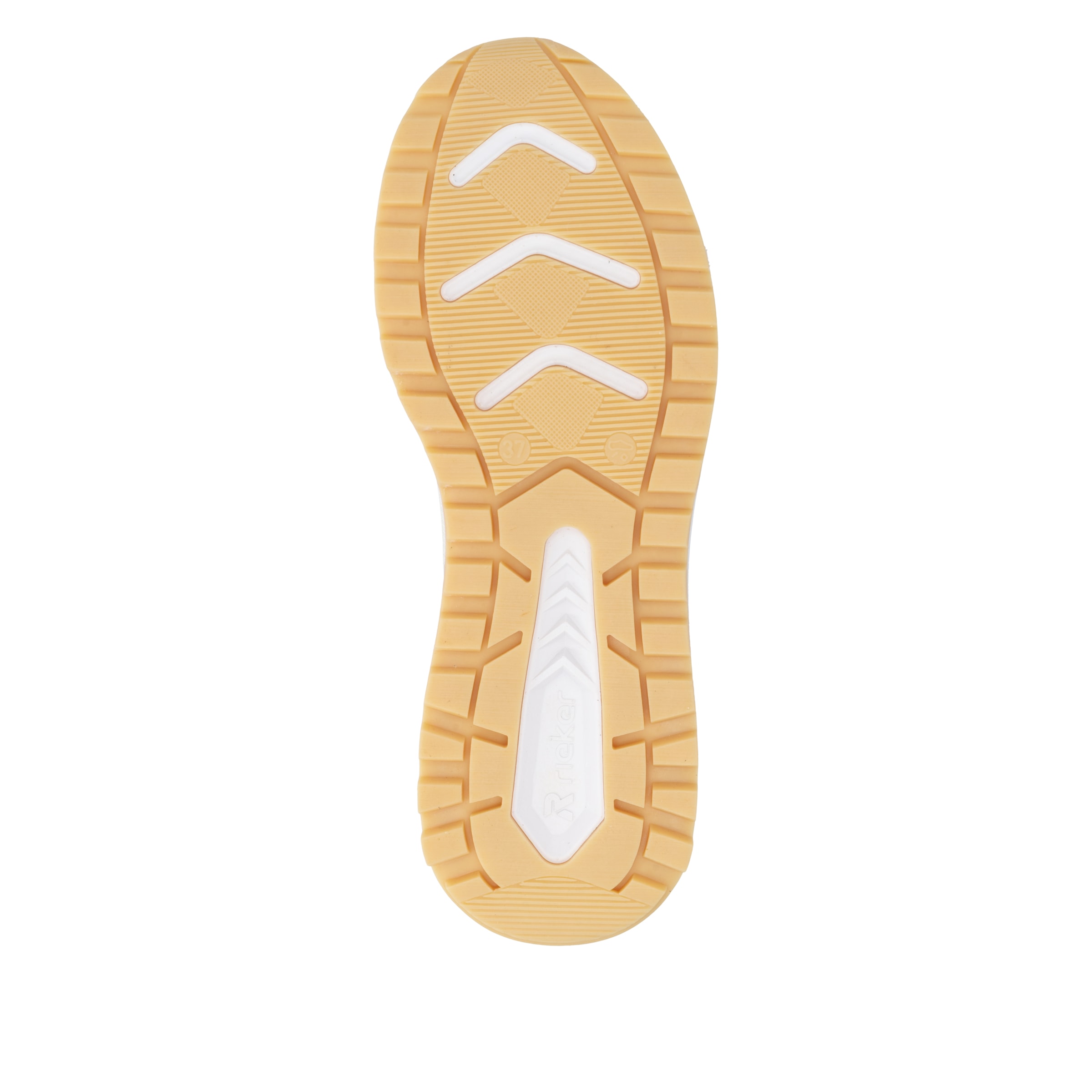 RIEKER Sport Baskets compensées  chaussure à lacets, sneaker décontracté, chaussure basse avec col rembourré