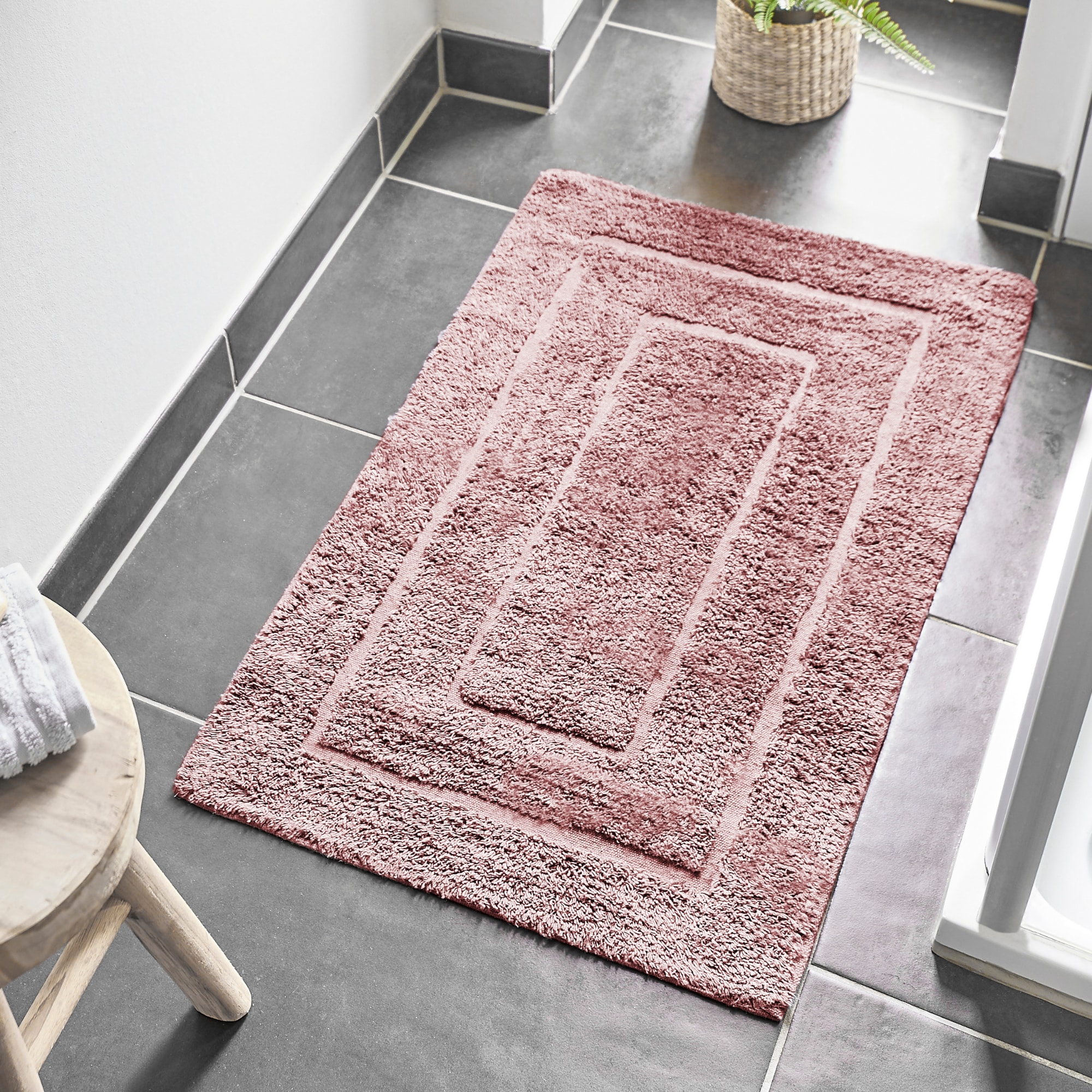 Andiamo Badematte »Havanna, 50x80 cm« Höhe 7,5 mm fussbodenheizungsgeeignet | schnell trocknend Badteppich, Uni Farben, Hoch-Tief Effekt, verschiedene Designs